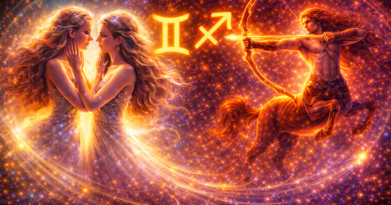 <p>When Gemini and Sagittarius come together, the connection is energetic, adventurous, and intellectually exhilarating. Gemini brings curiosity, wit, and adaptability, while Sagittarius brings enthusiasm, vision, and a love for exploration. One thrives on learning and conversation, the other on adventure and discovery. Together, they create a bond that is playful, inspiring, and endlessly exciting.</p><p>Sagittarius is ruled by <strong>Jupiter</strong>, the planet of expansion, optimism, and adventure, while Gemini is ruled by <strong>Mercury</strong>, representing intellect, communication, and curiosity. This air-fire pairing ignites mental stimulation, shared exploration, and a deep appreciation for freedom, making their connection vibrant and growth-oriented.</p><p>So what happens when lively Gemini meets adventurous Sagittarius? Let’s explore love, communication, intimacy, trust, and long-term potential in this exhilarating pairing.</p><h3>Gemini–Sagittarius Compatibility: Overall Dynamic</h3><p>Gemini and Sagittarius are natural companions, both seeking novelty, growth, and learning in life. Their relationship is dynamic, open-minded, and full of excitement.</p><p><strong>Why this connection thrives:</strong></p><ul><li>Gemini brings curiosity, cleverness, and adaptability</li><li>Sagittarius brings optimism, adventure, and enthusiasm</li><li>Both enjoy exploring ideas, cultures, and experiences</li><li>Mutual fascination keeps the bond lively</li></ul><p><strong>Potential friction points:</strong></p><ul><li>Gemini may feel overwhelmed by Sagittarius’s blunt honesty</li><li>Sagittarius may get frustrated by Gemini’s inconsistency or indecision</li><li>Differences in commitment style may cause tension</li></ul><p>When both respect each other’s freedom and embrace shared curiosity, this pairing becomes exhilarating and deeply fulfilling.</p><h3>Gemini and Sagittarius Love Compatibility</h3><p>Love between Gemini and Sagittarius is playful, inspiring, and full of mental and emotional energy.</p><p>Sagittarius expresses love through adventure, optimism, and enthusiasm. Gemini expresses love through conversation, humor, and intellectual connection. Together, they form a partnership that is exciting, stimulating, and rarely boring.</p><p><strong>What draws them together:</strong></p><ul><li>Shared love of learning, exploration, and adventure</li><li>Mutual admiration and intellectual stimulation</li><li>Playful banter and shared humor</li><li>Freedom to grow individually while exploring together</li></ul><p><strong>Love challenges:</strong></p><ul><li>Gemini may resist Sagittarius’s intensity or directness</li><li>Sagittarius may desire more depth than Gemini initially provides</li><li>Miscommunication can arise if freedom and attention aren’t balanced</li></ul><p>With mutual understanding, love becomes adventurous, playful, and deeply rewarding.</p><h3>Gemini–Sagittarius Relationship Dynamics</h3><p>This partnership thrives when both signs embrace adventure, freedom, and curiosity.</p><p>Gemini enjoys flexibility, conversation, and novelty. Sagittarius enjoys exploration, vision, and optimism. Tension arises when Gemini seeks mental stimulation without action, or when Sagittarius acts impulsively without considering details.</p><p><strong>Healthy dynamics include:</strong></p><ul><li>Encouraging shared exploration and personal growth</li><li>Balancing freedom with attention and care</li><li>Mutual respect for differences in pace and approach</li><li>Using challenges as opportunities for learning and excitement</li></ul><p>When both partners maintain respect, curiosity, and playfulness, the relationship flows naturally and joyfully.</p><h3>Gemini and Sagittarius Sexual Compatibility</h3><p>Intimacy between Gemini and Sagittarius is playful, adventurous, and mentally stimulating.</p><p>Sagittarius brings boldness, passion, and exploration, while Gemini brings creativity, curiosity, and adaptability. Together, their sexual connection is exciting, spontaneous, and never predictable.</p><p><strong>Why intimacy works:</strong></p><ul><li>Strong physical and mental attraction</li><li>Playful experimentation and curiosity</li><li>Emotional openness combined with adventurous spirit</li><li>Passion that evolves with novelty and shared experience</li></ul><p>Clear communication and mutual exploration keep the sexual bond vibrant and deeply satisfying.</p><h3>Gemini–Sagittarius Communication Style</h3><p>Communication is one of the strongest aspects of this pairing.</p><p>Gemini excels at playful dialogue, intellectual exploration, and witty conversation. Sagittarius communicates with honesty, vision, and enthusiasm. Together, discussions are stimulating, inspiring, and often filled with laughter.</p><p><strong>Communication strengths:</strong></p><ul><li>Open, honest, and thought-provoking discussions</li><li>Ability to debate playfully and learn from each other</li><li>Shared curiosity that strengthens emotional connection</li><li>Mental stimulation that complements passion</li></ul><p><strong>Potential challenges:</strong></p><ul><li>Sagittarius’s bluntness may hurt Gemini’s sensitive side</li><li>Gemini’s indecision or scattered thoughts may frustrate Sagittarius</li><li>Differences in approach to serious topics can cause tension</li></ul><p>By practicing patience, empathy, and attentive listening, communication strengthens both emotional and intellectual connection.</p><h3>Trust and Emotional Security Between Gemini and Sagittarius</h3><p>Trust forms naturally when both partners respect freedom, independence, and shared exploration.</p><p>Sagittarius values honesty, loyalty, and openness. Gemini values intellectual freedom, honesty, and adaptability. Emotional security grows when both signs balance independence with commitment.</p><p><strong>Trust develops when:</strong></p><ul><li>Gemini respects Sagittarius’s desire for authenticity and adventure</li><li>Sagittarius allows Gemini freedom without suspicion</li><li>Communication is open, honest, and empathetic</li><li>Mutual curiosity and respect for individuality are maintained</li></ul><p>When trust is nurtured, the connection becomes deep, playful, and resilient.</p><h3>Gemini and Sagittarius Marriage Compatibility</h3><p>Marriage between Gemini and Sagittarius can be vibrant, adventurous, and intellectually stimulating.</p><p>Sagittarius seeks growth, exploration, and meaningful experiences. Gemini seeks flexibility, conversation, and variety. Together, they can create a partnership filled with learning, adventure, and shared curiosity.</p><p><strong>This marriage thrives when:</strong></p><ul><li>Both partners encourage exploration and personal growth</li><li>Intellectual engagement complements shared experiences</li><li>Freedom and commitment are balanced</li><li>Challenges are approached with optimism and curiosity</li></ul><p>When nurtured, marriage becomes a lifelong adventure full of mental, emotional, and experiential fulfillment.</p><h3>Gemini and Sagittarius Compatibility Percentage</h3><p><strong>Overall compatibility: 88%</strong></p><p>This connection strengthens when both partners:</p><ul><li>Respect freedom while nurturing emotional connection</li><li>Communicate openly, honestly, and consistently</li><li>Share adventures and intellectual exploration</li><li>Balance curiosity with loyalty and attention</li></ul><h3>Can Gemini and Sagittarius Really Make It Work?</h3><p>Absolutely — with understanding, patience, and a shared sense of adventure.</p><p>When Gemini embraces Sagittarius’s honesty and adventurous spirit, and Sagittarius appreciates Gemini’s flexibility and curiosity, this pairing becomes exciting, deeply connected, and endlessly stimulating.</p><h3>Final Thoughts on Gemini and Sagittarius Compatibility</h3><p>Gemini and Sagittarius compatibility is dynamic, adventurous, and intellectually exhilarating. Together, they form a partnership filled with laughter, learning, exploration, and shared growth.</p><p>When air meets fire with curiosity, respect, and playfulness, the bond becomes a vibrant, balanced, and enduring relationship.</p><p>Learn more about Sagittarius Love and Gemini Love and Relationships here: <a href="https://astroscope.net/en/horoscope/sagittarius/love"><strong style="text-decoration: underline;">Sagittarius Love Horoscope</strong></a> and <a href="https://astroscope.net/en/horoscope/gemini/love"><strong style="text-decoration: underline;">Gemini Love Horoscope</strong></a>.</p>