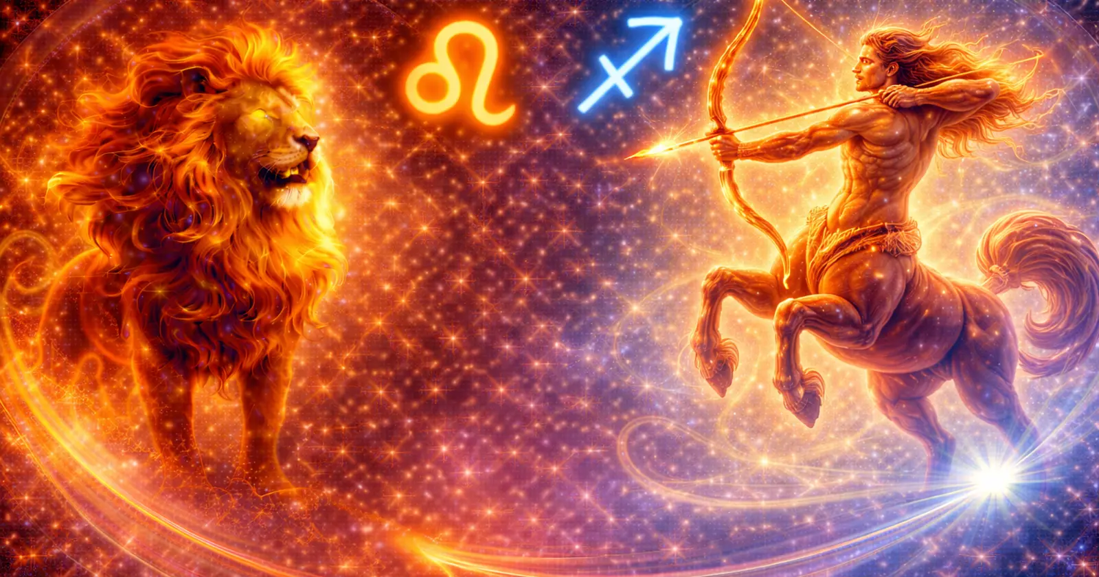 <p>When Leo and Sagittarius come together, their connection is vibrant, adventurous, and naturally magnetic. Both are fire signs, which means they thrive on energy, enthusiasm, and excitement. Leo brings confidence, warmth, and a desire to be admired, while Sagittarius contributes optimism, curiosity, and a love of freedom and exploration. One seeks recognition and creative expression; the other seeks adventure and discovery. Together, they create a relationship full of joy, passion, and boundless possibilities.</p><p>Leo is ruled by the Sun, representing vitality, courage, and self-expression. Sagittarius is ruled by Jupiter, symbolizing growth, optimism, and expansive thinking. This combination blends two fiery energies, creating a partnership that is bold, inspiring, and full of enthusiasm. When both signs honor each other’s freedom and individuality, the connection becomes exhilarating, deeply satisfying, and long-lasting.</p><p>Let’s explore Leo and Sagittarius compatibility in love, communication, intimacy, trust, and long-term potential.</p><h3>Leo and Sagittarius: The Overall Dynamic</h3><p>The Leo–Sagittarius pairing is naturally dynamic, energetic, and adventurous.</p><p><strong>Strengths of this pairing:</strong></p><ul><li>Both signs share enthusiasm, optimism, and a zest for life</li><li>Leo provides warmth, loyalty, and expressive affection</li><li>Sagittarius brings curiosity, playfulness, and an adventurous spirit</li><li>Mutual admiration and shared passion strengthen attraction and connection</li></ul><p><strong>Potential challenges:</strong></p><ul><li>Both signs can be strong-willed, leading to occasional conflicts</li><li>Leo may seek more attention and recognition than Sagittarius naturally provides</li><li>Sagittarius’ love of freedom may clash with Leo’s desire for devotion</li></ul><p><strong>How the relationship thrives:</strong></p><ul><li>Encouraging exploration and new experiences together</li><li>Balancing Leo’s need for admiration with Sagittarius’ independence</li><li>Sharing enthusiasm, humor, and spontaneous adventures</li><li>Focusing on mutual goals while respecting individuality</li></ul><p>When both partners embrace the shared energy and optimism, their bond becomes exciting, inspiring, and enduring.</p><h3>Leo and Sagittarius Love Compatibility</h3><p>Love between Leo and Sagittarius is passionate, fun, and full of excitement.</p><p><strong>Why attraction forms:</strong></p><ul><li>Leo admires Sagittarius’ adventurous spirit, honesty, and optimism</li><li>Sagittarius is drawn to Leo’s confidence, warmth, and generosity</li><li>Shared enthusiasm for life and discovery strengthens emotional connection</li><li>Mutual admiration creates a deep sense of attraction and loyalty</li></ul><p><strong>Love challenges:</strong></p><ul><li>Leo may crave constant attention and affirmation</li><li>Sagittarius may resist emotional intensity or long-term restrictions</li><li>Occasional conflicts can arise from differing approaches to commitment and routine</li></ul><p><strong>How love becomes lasting:</strong></p><ul><li>Open communication about feelings, needs, and expectations</li><li>Balancing freedom and emotional closeness</li><li>Celebrating shared adventures and experiences</li><li>Supporting each other’s personal growth and ambitions</li></ul><p>With understanding and patience, Leo and Sagittarius love becomes joyful, passionate, and deeply fulfilling.</p><h3>Leo and Sagittarius Relationship Dynamics</h3><p>This pairing thrives on shared energy, adventure, and mutual encouragement.</p><p><strong>Healthy dynamics include:</strong></p><ul><li>Both partners supporting each other’s goals and dreams</li><li>Shared exploration, spontaneity, and humor</li><li>Appreciating each other’s strengths while respecting differences</li><li>Mutual loyalty, trust, and admiration</li></ul><p><strong>Challenges in the relationship:</strong></p><ul><li>Strong personalities may create occasional power struggles</li><li>Differences in attention needs and emotional expression may cause tension</li><li>Both partners must guard against impatience or impulsiveness</li></ul><p><strong>How to maintain balance:</strong></p><ul><li>Prioritize open and honest communication</li><li>Foster shared experiences while respecting individual freedom</li><li>Celebrate each other’s successes and milestones</li><li>Use enthusiasm and positivity to overcome challenges</li></ul><p>When energy and passion are aligned, this partnership becomes a thrilling, supportive, and uplifting bond.</p><h3>Leo and Sagittarius Sexual Compatibility</h3><p>Sexual chemistry between Leo and Sagittarius is fiery, adventurous, and exhilarating.</p><p><strong>Why intimacy works:</strong></p><ul><li>Leo brings confidence, passion, and expressive desire</li><li>Sagittarius adds spontaneity, curiosity, and adventurous energy</li><li>Emotional and physical connection are enhanced by shared enthusiasm</li><li>Both enjoy exploring fantasies, keeping intimacy playful and exciting</li></ul><p><strong>Challenges in sexual compatibility:</strong></p><ul><li>Leo may occasionally crave more intensity or attention</li><li>Sagittarius may desire freedom or variety, requiring balance and communication</li></ul><p><strong>How to strengthen intimacy:</strong></p><ul><li>Combine boldness, creativity, and curiosity in the bedroom</li><li>Maintain emotional closeness alongside adventurous exploration</li><li>Prioritize mutual pleasure, respect, and openness</li><li>Embrace passion, spontaneity, and shared playfulness</li></ul><p>When nurtured, sexual intimacy strengthens the bond and enhances emotional connection.</p><h3>Communication Between Leo and Sagittarius</h3><p>Communication in this pairing is lively, direct, and filled with humor.</p><p><strong>Strengths:</strong></p><ul><li>Both signs are confident, expressive, and enthusiastic</li><li>Open discussions allow for adventure, creativity, and planning</li><li>Humor and playfulness help navigate challenges</li><li>Honest dialogue fosters understanding, growth, and trust</li></ul><p><strong>Challenges:</strong></p><ul><li>Both can be impulsive or outspoken, risking conflicts</li><li>Differences in focus or priorities may create misunderstandings</li><li>Occasional clashes may occur if freedom or attention needs are unmet</li></ul><p><strong>Tips for effective communication:</strong></p><ul><li>Listen actively and with patience</li><li>Balance bold opinions with empathy and understanding</li><li>Use humor and optimism to diffuse tension</li><li>Validate each other’s perspectives while expressing needs clearly</li></ul><p>Strong communication ensures the relationship remains dynamic, passionate, and harmonious.</p><h3>Trust and Emotional Security</h3><p>Trust between Leo and Sagittarius develops through honesty, loyalty, and mutual respect.</p><p><strong>How trust develops:</strong></p><ul><li>Leo demonstrates consistency, admiration, and emotional commitment</li><li>Sagittarius offers openness, honesty, and respect for boundaries</li><li>Both partners value freedom and honesty, creating a foundation for trust</li><li>Mutual support and encouragement strengthen emotional security</li></ul><p><strong>Challenges:</strong></p><ul><li>Differences in attention and emotional needs may cause temporary insecurity</li><li>Impulsive behavior or misunderstandings require patience and reassurance</li></ul><p>When nurtured, trust becomes a pillar supporting love, passion, and long-term commitment.</p><h3>Leo and Sagittarius Marriage and Long-Term Potential</h3><p>Marriage between Leo and Sagittarius can be vibrant, passionate, and full of adventure.</p><p><strong>This union thrives when:</strong></p><ul><li>Both partners encourage personal growth and shared experiences</li><li>Mutual admiration and respect are consistent</li><li>Freedom and emotional connection coexist</li><li>Challenges are addressed with patience, humor, and compromise</li></ul><p><strong>Long-term benefits:</strong></p><ul><li>A relationship rich in passion, excitement, and loyalty</li><li>Shared adventures and life goals strengthen the bond</li><li>Emotional connection grows alongside mutual admiration</li><li>Life together is dynamic, joyful, and deeply satisfying</li></ul><p>With effort and understanding, Leo and Sagittarius can create a marriage full of passion, inspiration, and enduring happiness.</p><h3>Leo and Sagittarius Compatibility Percentage</h3><p>Overall compatibility: <strong>85%</strong></p><p>This relationship thrives when both partners:</p><ul><li>Communicate openly and honestly</li><li>Balance freedom with emotional connection</li><li>Embrace adventure and spontaneity</li><li>Support each other’s ambitions while celebrating shared joy</li></ul><h3>Can Leo and Sagittarius Make It Work?</h3><p>Absolutely — with mutual understanding, trust, and enthusiasm.</p><p>When Leo balances attention-seeking with patience and Sagittarius balances independence with loyalty, this pairing becomes vibrant, exciting, and deeply fulfilling. Differences are transformed into opportunities for growth, mutual admiration, and shared adventures.</p><h3>Final Thoughts on Leo and Sagittarius Compatibility</h3><p>Leo and Sagittarius compatibility is a natural meeting of fire and fire — bold, passionate, adventurous, and inspiring. Together, they create a relationship full of joy, excitement, and mutual admiration.</p><p>When passion is guided by respect, and freedom is paired with loyalty, this partnership thrives as an exhilarating, harmonious, and lasting union. Leo inspires confidence and creativity, while Sagittarius brings optimism and exploration, making their connection endlessly dynamic and deeply satisfying.</p><p>Learn more about <a href="https://astroscope.net/en/horoscope/leo/love"><strong style="text-decoration: underline;">Leo Love Horoscope</strong></a> and <a href="https://astroscope.net/en/horoscope/sagittarius/love"><strong style="text-decoration: underline;">Sagittarius Love Horoscope</strong></a>.</p>