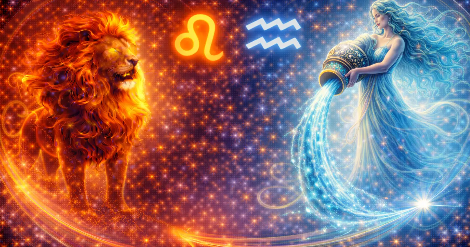 <p>When Leo and Aquarius come together, their connection is vibrant, exciting, and full of potential. Leo thrives on confidence, warmth, and admiration, while Aquarius is innovative, independent, and values freedom. One seeks recognition, creative expression, and emotional intensity; the other seeks intellectual stimulation, uniqueness, and personal space. Together, fire meets air — creating a relationship that is dynamic, inspiring, and full of adventure.</p><p>Leo is ruled by the Sun, representing vitality, courage, and self-expression. Aquarius is ruled by Uranus, symbolizing innovation, independence, and originality. This pairing blends bold energy with visionary thinking, resulting in a connection that is exciting, unconventional, and full of mutual inspiration. When both signs respect each other’s individuality, the relationship can be deeply fulfilling, stimulating, and long-lasting.</p><p>Let’s explore Leo and Aquarius compatibility in love, communication, intimacy, trust, and long-term potential.</p><h3>Leo and Aquarius: The Overall Dynamic</h3><p>The Leo–Aquarius relationship combines energy, creativity, and innovation.</p><p><strong>Strengths of this pairing:</strong></p><ul><li>Leo brings passion, confidence, and expressive warmth</li><li>Aquarius contributes originality, independence, and intellectual stimulation</li><li>Both value excitement, new experiences, and individuality</li><li>Mutual admiration and complementary energy enhance attraction</li></ul><p><strong>Potential challenges:</strong></p><ul><li>Leo may desire more attention and emotional intensity than Aquarius provides</li><li>Aquarius may prioritize freedom and personal projects over constant closeness</li><li>Differences in emotional expression and priorities can create tension</li></ul><p><strong>How the relationship thrives:</strong></p><ul><li>Celebrating each other’s individuality and personal passions</li><li>Balancing Leo’s need for recognition with Aquarius’ independence</li><li>Sharing adventures, ideas, and experiences that inspire both partners</li><li>Supporting each other’s ambitions while maintaining emotional connection</li></ul><p>When understanding, flexibility, and mutual respect guide the partnership, the connection becomes exciting, harmonious, and mutually rewarding.</p><h3>Leo and Aquarius Love Compatibility</h3><p>Love between Leo and Aquarius is passionate, stimulating, and full of surprises.</p><p><strong>Why attraction forms:</strong></p><ul><li>Leo admires Aquarius’ intelligence, originality, and vision</li><li>Aquarius is drawn to Leo’s confidence, charm, and warmth</li><li>Shared interests in adventure, creativity, and social engagement strengthen the bond</li><li>Differences create opportunities for growth, exploration, and balance</li></ul><p><strong>Love challenges:</strong></p><ul><li>Leo may feel neglected if Aquarius becomes emotionally distant or independent</li><li>Aquarius may resist emotional intensity or possessiveness from Leo</li><li>Occasional misunderstandings may arise due to differing love languages</li></ul><p><strong>How love becomes lasting:</strong></p><ul><li>Openly expressing admiration, appreciation, and emotional needs</li><li>Balancing closeness and freedom in the relationship</li><li>Embracing shared adventures and creative pursuits</li><li>Supporting each other’s personal growth, dreams, and individuality</li></ul><p>With patience, respect, and playful energy, Leo and Aquarius love becomes vibrant, stimulating, and deeply fulfilling.</p><h3>Leo and Aquarius Relationship Dynamics</h3><p>This pairing thrives when both partners honor each other’s unique strengths.</p><p><strong>Healthy dynamics include:</strong></p><ul><li>Leo encourages Aquarius’ creativity and intellectual pursuits</li><li>Aquarius helps Leo embrace innovation and a broader perspective</li><li>Mutual support fosters personal growth and shared experiences</li><li>Celebrating individuality while nurturing the relationship strengthens the bond</li></ul><p><strong>Challenges in the relationship:</strong></p><ul><li>Strong personalities may occasionally clash, creating friction</li><li>Differences in priorities, pace, or emotional needs may lead to misunderstandings</li><li>Both partners must practice patience, empathy, and compromise</li></ul><p><strong>How to maintain balance:</strong></p><ul><li>Encourage open and honest dialogue about expectations, goals, and emotions</li><li>Share adventures and intellectual pursuits together</li><li>Respect personal freedom while maintaining closeness</li><li>Approach disagreements with humor, creativity, and constructive solutions</li></ul><p>When balance and understanding are prioritized, the Leo–Aquarius connection becomes dynamic, harmonious, and deeply inspiring.</p><h3>Leo and Aquarius Sexual Compatibility</h3><p>Sexual chemistry between Leo and Aquarius is exciting, innovative, and adventurous.</p><p><strong>Why intimacy works:</strong></p><ul><li>Leo brings confidence, passion, and expressive desire</li><li>Aquarius contributes originality, experimentation, and mental stimulation</li><li>Emotional connection and playful energy enhance physical closeness</li><li>Both enjoy keeping intimacy lively, spontaneous, and fun</li></ul><p><strong>Challenges in sexual compatibility:</strong></p><ul><li>Leo may seek more intensity or affirmation than Aquarius naturally provides</li><li>Aquarius may prioritize novelty and intellectual connection over constant emotional closeness</li></ul><p><strong>How to strengthen intimacy:</strong></p><ul><li>Combine creativity, passion, and curiosity in the bedroom</li><li>Communicate openly about desires, boundaries, and expectations</li><li>Maintain emotional closeness alongside adventurous exploration</li><li>Embrace playful experimentation and mutual discovery</li></ul><p>When nurtured, intimacy strengthens both the emotional and physical bond, creating a deeply satisfying connection.</p><h3>Communication Between Leo and Aquarius</h3><p>Communication in this pairing is stimulating, lively, and occasionally challenging.</p><p><strong>Strengths:</strong></p><ul><li>Leo speaks with passion, confidence, and expressive warmth</li><li>Aquarius communicates with originality, insight, and intellectual depth</li><li>Open dialogue fosters creativity, problem-solving, and shared vision</li><li>Humor and curiosity help navigate differences</li></ul><p><strong>Challenges:</strong></p><ul><li>Leo’s desire for recognition may conflict with Aquarius’ independence</li><li>Aquarius’ unconventional thinking may frustrate Leo at times</li><li>Both must practice patience, empathy, and active listening</li></ul><p>Effective communication ensures the relationship remains vibrant, inspiring, and balanced.</p><h3>Trust and Emotional Security</h3><p>Trust between Leo and Aquarius develops through honesty, mutual respect, and shared values.</p><p><strong>How trust develops:</strong></p><ul><li>Leo demonstrates loyalty, admiration, and consistency</li><li>Aquarius provides honesty, transparency, and respect for individuality</li><li>Mutual support and encouragement foster emotional security</li><li>Both partners value freedom without compromising closeness</li></ul><p><strong>Challenges:</strong></p><ul><li>Differences in emotional needs or attention may create temporary insecurity</li><li>Both signs must maintain reassurance and openness</li></ul><p>When nurtured, trust becomes a strong foundation for passion, connection, and long-term compatibility.</p><h3>Leo and Aquarius Marriage and Long-Term Potential</h3><p>Marriage between Leo and Aquarius can be exciting, innovative, and deeply fulfilling.</p><p><strong>This union thrives when:</strong></p><ul><li>Both celebrate individuality while fostering emotional closeness</li><li>Shared goals, adventures, and creative pursuits strengthen the bond</li><li>Communication and mutual admiration remain consistent</li><li>Differences are seen as complementary rather than divisive</li></ul><p><strong>Long-term benefits:</strong></p><ul><li>A relationship filled with excitement, inspiration, and growth</li><li>Shared adventures, creativity, and vision enhance connection</li><li>Emotional security and mutual respect provide stability</li><li>Life together is stimulating, joyful, and fulfilling</li></ul><p>With effort, understanding, and mutual support, Leo and Aquarius can create a partnership that is vibrant, balanced, and enduring.</p><h3>Leo and Aquarius Compatibility Percentage</h3><p>Overall compatibility: <strong>78%</strong></p><p>This relationship grows strongest when both partners:</p><ul><li>Communicate openly and honestly</li><li>Balance freedom and emotional closeness</li><li>Celebrate individuality while fostering mutual admiration</li><li>Share adventures, creativity, and intellectual pursuits</li></ul><h3>Can Leo and Aquarius Make It Work?</h3><p>Yes — with effort, understanding, and respect.</p><p>When Leo tempers intensity with patience and Aquarius balances independence with connection, the partnership becomes stimulating, harmonious, and deeply satisfying. Differences become opportunities for growth, creativity, and shared inspiration.</p><h3>Final Thoughts on Leo and Aquarius Compatibility</h3><p>Leo and Aquarius compatibility is a blend of fire and air — bold, energetic, innovative, and inspiring. Leo brings warmth, confidence, and expressive passion, while Aquarius adds originality, intellectual depth, and visionary thinking.</p><p>When fire ignites air and air guides fire, the relationship becomes dynamic, balanced, and enduring. Together, they create a partnership that is exciting, fulfilling, and capable of lifelong growth, adventure, and mutual admiration.</p><p>Learn more about <a href="https://astroscope.net/en/horoscope/leo/love"><strong style="text-decoration: underline;">Leo Love Horoscope</strong></a> and <a href="https://astroscope.net/en/horoscope/aquarius/love"><strong style="text-decoration: underline;">Aquarius Love Horoscope</strong></a>.</p>