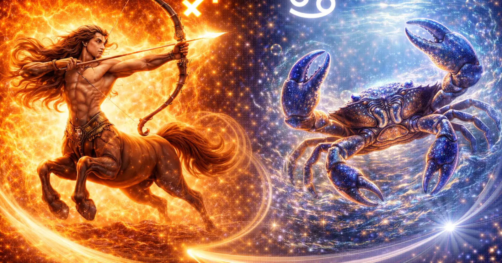 <p>When Sagittarius and Cancer come together, the connection is a fascinating mix of heart and horizon. Sagittarius craves adventure, freedom, and philosophical exploration, while Cancer seeks emotional security, closeness, and a nurturing home. One wants to roam the world; the other wants to build a safe haven. This contrast creates both attraction and friction, making the relationship a powerful lesson in balance, trust, and emotional growth.</p><p>Sagittarius is ruled by Jupiter, the planet of expansion, optimism, and exploration. Cancer is ruled by the Moon, shaping intuition, emotional sensitivity, and care. Together, they combine expansive vision with deep emotional awareness. When both respect each other’s needs, the pairing becomes inspiring, growth-oriented, and emotionally transformative.</p><h3>Sagittarius and Cancer: Overall Dynamic</h3><p>The Sagittarius–Cancer relationship is energetic, contrasting, and deeply instructive.</p><p><strong>Strengths of this pairing:</strong></p><ul><li>Sagittarius brings optimism, adventurous spirit, and a broad worldview</li><li>Cancer offers loyalty, emotional depth, and nurturing care</li><li>Mutual fascination and meaningful conversations keep the bond dynamic</li><li>Both value honesty and authentic connection</li></ul><p><strong>Potential challenges:</strong></p><ul><li>Cancer may feel emotionally neglected or insecure</li><li>Sagittarius may feel restricted by emotional demands</li><li>Differences in pace, priorities, and attachment styles can create friction</li></ul><p>When both partners honor emotional security and personal freedom equally, the relationship becomes a space for growth, trust, and mutual learning.</p><h3>Sagittarius and Cancer Love Compatibility</h3><p>Love between Sagittarius and Cancer is adventurous, emotional, and profoundly educational.</p><p><strong>Why attraction forms:</strong></p><ul><li>Sagittarius admires Cancer’s warmth, sincerity, and devotion</li><li>Cancer is inspired by Sagittarius’ confidence, optimism, and adventurous spirit</li><li>Emotional and philosophical conversations deepen intimacy</li><li>Love feels expansive, exciting, and personal</li></ul><p><strong>Challenges in love:</strong></p><ul><li>Sagittarius’ blunt honesty may hurt sensitive Cancer</li><li>Cancer’s emotional intensity may feel heavy to freedom-loving Sagittarius</li><li>Different expectations regarding routine, space, and commitment</li></ul><p>When both partners express love in ways the other understands, the connection balances freedom with care, creating a deeply rewarding bond.</p><h3>Sagittarius and Cancer Relationship Dynamics</h3><p>The key to this relationship is balancing emotional closeness with independence.</p><p><strong>Healthy dynamics include:</strong></p><ul><li>Emotional reassurance without controlling behavior</li><li>Freedom paired with open communication</li><li>Encouragement of growth and shared adventures</li><li>Respect for emotional boundaries</li></ul><p><strong>Challenges:</strong></p><ul><li>Cancer seeking predictability while Sagittarius resists structure</li><li>Tension arises when emotional needs clash with desire for exploration</li><li>Compromise and empathy are essential for harmony</li></ul><p>With conscious effort, differences transform into complementary strengths, creating a resilient, enriching partnership.</p><h3>Sagittarius and Cancer Sexual Compatibility</h3><p>Sexual chemistry is adventurous, emotional, and surprisingly passionate.</p><p><strong>Why intimacy works:</strong></p><ul><li>Sagittarius brings curiosity, playfulness, and adventurous energy</li><li>Cancer adds emotional depth, sensitivity, and nurturing presence</li><li>Trust and emotional security enhance physical closeness</li><li>Openness allows exploration, bonding, and mutual satisfaction</li></ul><p>When both partners feel safe and free, intimacy becomes a shared space of connection, discovery, and joy.</p><h3>Sagittarius and Cancer Communication Style</h3><p>Communication blends emotion and exploration but requires awareness.</p><p><strong>Strengths:</strong></p><ul><li>Honest, meaningful, and philosophically rich conversations</li><li>Willingness to learn from different emotional perspectives</li><li>Humor and openness ease tension</li></ul><p><strong>Challenges:</strong></p><ul><li>Sagittarius may speak too bluntly without filtering emotions</li><li>Cancer may withdraw instead of expressing hurt</li><li>Emotional needs may be misunderstood as limitations</li></ul><p>By combining honesty with empathy, communication becomes a bridge that strengthens understanding and trust.</p><h3>Sagittarius and Cancer Trust and Emotional Security</h3><p>Trust develops gradually and requires mutual awareness and patience.</p><p><strong>How trust grows:</strong></p><ul><li>Sagittarius follows through on commitments without feeling confined</li><li>Cancer allows space without suspicion or jealousy</li><li>Emotional needs are expressed clearly and respected</li><li>Independence is valued alongside closeness</li></ul><p>When nurtured, this trust creates a safe, inspiring, and emotionally fulfilling bond.</p><h3>Sagittarius and Cancer Marriage Compatibility</h3><p>Marriage between these signs can thrive with emotional maturity and flexibility.</p><p><strong>Why it works:</strong></p><ul><li>Both partners embrace honesty, growth, and purpose</li><li>Emotional grounding (Cancer) meets vision and optimism (Sagittarius)</li><li>Space for independence exists within commitment</li><li>Willingness to evolve together strengthens the bond</li></ul><p>When aligned, this marriage balances safety and freedom, care and adventure, forming a deeply connected, long-lasting partnership.</p><h3>Sagittarius and Cancer Compatibility Percentage</h3><p><strong>Overall compatibility: 70%</strong></p><p>The relationship grows stronger when emotional closeness and personal freedom are balanced, communication is honest, and differences are respected.</p><h3>Can Sagittarius and Cancer Make It Work?</h3><p>Yes — successfully with effort and awareness.</p><p>When Cancer trusts without clinging and Sagittarius commits without feeling trapped, the pairing becomes a journey of mutual discovery, emotional expansion, and growth rather than conflict.</p><h3>Final Thoughts on Sagittarius and Cancer Compatibility</h3><p>Sagittarius and Cancer compatibility is about harmonizing heart and horizon. This pairing challenges both partners to grow emotionally, expand perspectives, and embrace love that is both safe and free.</p><p>When fire learns patience and water learns to flow without fear, the connection becomes meaningful, inspiring, and transformative.</p><p>Learn more about <a href="https://astroscope.net/en/horoscope/sagittarius/love"><strong style="text-decoration: underline;">Sagittarius Love Forecast</strong></a> and <a href="https://astroscope.net/en/horoscope/cancer/love"><strong style="text-decoration: underline;">Cancer Love Horoscope</strong></a>.</p>