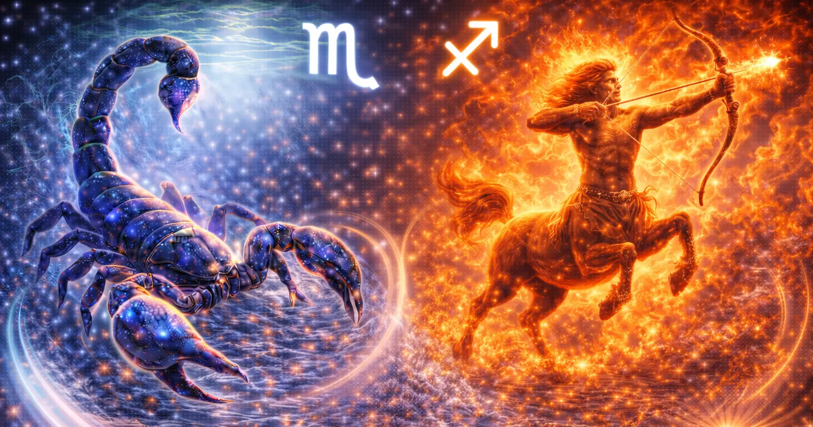 <p>When Scorpio and Sagittarius come together, the connection is dynamic, stimulating, and transformative. Scorpio brings emotional depth, loyalty, and intensity, while Sagittarius brings curiosity, optimism, and a love of freedom. One navigates life through profound emotional insight, the other through adventure and philosophical exploration. Together, this pairing balances passion with spontaneity, depth with freedom, and emotional intensity with a desire for growth.</p><p>Scorpio is ruled by Pluto (and traditionally Mars), symbolizing transformation, power, and emotional depth. Sagittarius is ruled by Jupiter, representing expansion, adventure, and higher learning. When these energies meet, they create a relationship that is both challenging and exhilarating, requiring balance, trust, and a willingness to embrace differences. This bond can be intensely exciting, deeply revealing, and profoundly transformative when navigated consciously.</p><h3>Scorpio and Sagittarius: The Overall Dynamic</h3><p>The Scorpio–Sagittarius pairing combines intensity with freedom, creating a relationship full of passion, exploration, and personal growth.</p><p><strong>Strengths of this pairing:</strong></p><ul><li>Scorpio’s emotional depth complements Sagittarius’ adventurous spirit</li><li>Both value honesty, authenticity, and personal integrity</li><li>Mutual fascination and curiosity encourage growth and learning</li><li>A balance of intensity and optimism creates dynamic energy</li></ul><p><strong>Challenges in the dynamic:</strong></p><ul><li>Scorpio may feel unsettled by Sagittarius’ desire for freedom</li><li>Sagittarius may find Scorpio’s intensity overwhelming</li><li>Differences in emotional needs and approaches to life may create tension</li></ul><p>With understanding, flexibility, and respect, this pairing can transform challenges into opportunities for personal and relational growth.</p><h3>Scorpio and Sagittarius Love Compatibility</h3><p>Love between Scorpio and Sagittarius is passionate, thrilling, and transformative.</p><p><strong>Why attraction forms:</strong></p><ul><li>Scorpio admires Sagittarius’ optimism, courage, and freedom-loving nature</li><li>Sagittarius is drawn to Scorpio’s intensity, depth, and emotional loyalty</li><li>The combination of adventure and emotional connection creates fascination</li><li>Love feels exciting, challenging, and deeply rewarding</li></ul><p><strong>Love challenges:</strong></p><ul><li>Scorpio may struggle with Sagittarius’ need for independence</li><li>Sagittarius may resist Scorpio’s desire for emotional closeness or control</li><li>Misunderstandings can arise from differing communication styles</li></ul><p>With mutual respect, trust, and honest dialogue, love becomes both passionate and liberating, allowing each partner to grow while maintaining connection.</p><h3>Scorpio and Sagittarius Relationship Dynamics</h3><p>The Scorpio–Sagittarius partnership thrives when both partners embrace differences while honoring shared values.</p><p><strong>Healthy dynamics include:</strong></p><ul><li>Scorpio provides depth, focus, and emotional insight</li><li>Sagittarius brings optimism, curiosity, and adventurous energy</li><li>Shared goals, mutual support, and respect for individuality</li><li>Open dialogue about needs, boundaries, and expectations</li></ul><p><strong>Challenges:</strong></p><ul><li>Scorpio’s intensity may clash with Sagittarius’ need for freedom</li><li>Sagittarius may avoid emotionally heavy situations that Scorpio values</li><li>Power struggles or jealousy may emerge if boundaries are unclear</li></ul><p>When both partners prioritize growth, curiosity, and emotional understanding, this relationship becomes adventurous, passionate, and deeply fulfilling.</p><h3>Scorpio and Sagittarius Sexual Compatibility</h3><p>Intimacy between Scorpio and Sagittarius is exciting, passionate, and exploratory.</p><p><strong>Why sexual chemistry works:</strong></p><ul><li>Scorpio brings emotional intensity, focus, and depth</li><li>Sagittarius brings playfulness, adventure, and spontaneity</li><li>Mutual curiosity enhances exploration and satisfaction</li><li>Passion is fueled by contrasts and complementing energy</li></ul><p><strong>Challenges:</strong></p><ul><li>Scorpio may desire deeper emotional connection than Sagittarius initially provides</li><li>Sagittarius may resist intense emotional entanglement, preferring freedom</li><li>Patience and communication are essential to harmonize intimacy</li></ul><p>By embracing each other’s styles and respecting emotional needs, sexual connection becomes exciting, transformative, and satisfying.</p><h3>Communication Between Scorpio and Sagittarius</h3><p>Communication is a blend of depth and curiosity in this pairing.</p><p><strong>Strengths:</strong></p><ul><li>Scorpio offers insight, emotional clarity, and loyalty in conversation</li><li>Sagittarius brings honesty, optimism, and philosophical perspective</li><li>Dialogue encourages mutual understanding, learning, and growth</li></ul><p><strong>Challenges:</strong></p><ul><li>Scorpio may become critical or controlling if misunderstood</li><li>Sagittarius may appear detached or resistant to heavy emotional discussion</li><li>Misalignment can arise if boundaries and expectations are unclear</li></ul><p>Active listening, empathy, and patience ensure effective communication and a deeper connection.</p><h3>Trust and Emotional Security</h3><p>Trust is essential for Scorpio and Sagittarius to balance intensity and freedom.</p><p><strong>How trust develops:</strong></p><ul><li>Scorpio respects Sagittarius’ independence while seeking loyalty</li><li>Sagittarius honors Scorpio’s emotional depth without feeling restricted</li><li>Transparency, honesty, and reliability strengthen emotional security</li></ul><p><strong>Challenges:</strong></p><ul><li>Jealousy, control, or fear of losing freedom can test the relationship</li><li>Emotional extremes may temporarily destabilize security</li></ul><p>With effort and understanding, trust becomes a foundation for a strong, resilient, and adventurous partnership.</p><h3>Scorpio and Sagittarius Marriage and Long-Term Potential</h3><p>Marriage between Scorpio and Sagittarius combines passion with adventure and growth.</p><p><strong>Marriage thrives when:</strong></p><ul><li>Both partners balance emotional intensity with freedom</li><li>Respect, honesty, and curiosity guide the partnership</li><li>Power struggles are resolved through compromise and understanding</li><li>Mutual support encourages personal and shared goals</li></ul><p><strong>Long-term benefits:</strong></p><ul><li>A passionate, adventurous, and deeply connected union</li><li>Emotional growth and personal exploration</li><li>Lifelong fascination, loyalty, and shared discovery</li><li>A relationship full of excitement, trust, and transformation</li></ul><p>With commitment and conscious effort, Scorpio and Sagittarius can build a marriage that is vibrant, passionate, and enduring.</p><h3>Scorpio and Sagittarius Compatibility Percentage</h3><p><strong>Overall compatibility: 70%</strong></p><p>This pairing succeeds when both partners embrace differences, communicate openly, and nurture trust while balancing emotional intensity with freedom and adventure.</p><h3>Can Scorpio and Sagittarius Really Make It Work?</h3><p>Yes — but success requires patience, understanding, and a willingness to grow together.</p><p>When Scorpio tempers intensity with respect for freedom and Sagittarius embraces emotional depth, this relationship becomes exciting, transformative, and deeply fulfilling.</p><h3>Final Thoughts on Scorpio and Sagittarius Compatibility</h3><p>Scorpio and Sagittarius compatibility is a combination of passion, adventure, and emotional exploration. This pairing challenges both partners to grow emotionally, embrace differences, and communicate openly.</p><p>When water meets fire with trust and curiosity, the connection becomes stimulating, transformative, and enduring — a relationship full of excitement, loyalty, and profound growth.</p><p>Learn more about these signs relationships dynamics here: <a href="https://astroscope.net/en/horoscope/scorpio/love"><strong style="text-decoration: underline;">Scorpio Love Horoscope</strong></a> and <a href="https://astroscope.net/en/horoscope/sagittarius/love"><strong style="text-decoration: underline;">Sagittarius Love Horoscope</strong></a>.</p>