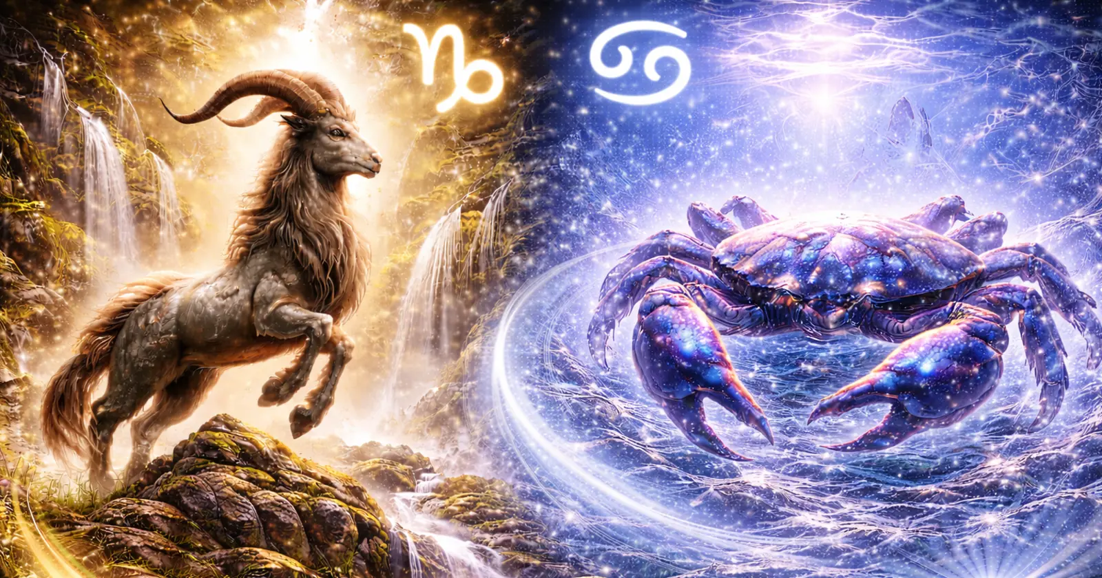 <p>When Capricorn and Cancer come together, the connection feels <strong>deeply emotional, grounding, and quietly powerful</strong>. These two signs sit opposite each other in the zodiac, creating a natural pull rooted in balance, protection, and shared long-term intentions. Cancer brings emotional intuition, care, and sensitivity, while Capricorn offers structure, discipline, and unwavering commitment. Together, they form a relationship built on loyalty, security, and emotional growth.</p><p>Cancer is ruled by the Moon, the planet of emotions, instincts, and inner needs. Capricorn is ruled by Saturn, the planet of responsibility, time, and life lessons. This pairing unites <strong>emotion and endurance, nurturing and structure, feeling and form</strong> — a dynamic that can become profoundly stable when both partners honor each other’s emotional language.</p><h2>Capricorn — Cancer Compatibility: Overall Dynamic</h2><p>The Capricorn — Cancer dynamic is <strong>protective, complementary, and deeply rooted in emotional security</strong>. Cancer leads with feeling, intuition, and care, while Capricorn leads with responsibility, logic, and long-term vision. Though their expressions differ, both signs value loyalty, commitment, and building something meaningful over time.</p><h3>What draws them together:</h3><ul><li>Cancer offers emotional warmth, empathy, and nurturing</li><li>Capricorn brings stability, protection, and long-term planning</li><li>Both value loyalty, family, and emotional security</li><li>Strong potential for lasting partnership and shared goals</li></ul><h3>Where challenges arise:</h3><ul><li>Cancer may feel emotionally neglected by Capricorn’s focus on work</li><li>Capricorn may feel overwhelmed by Cancer’s emotional intensity</li><li>Differences in emotional expression can cause misunderstandings</li></ul><p>When mutual understanding is present, this relationship becomes <strong>deeply supportive, resilient, and emotionally anchoring</strong>.</p><h2>Love Between Capricorn and Cancer</h2><p>Love between Capricorn and Cancer develops <strong>slowly, sincerely, and with intention</strong>. Neither sign rushes commitment, but once trust is established, love becomes enduring and protective.</p><p>Cancer loves through emotional presence, care, and intuitive understanding. Capricorn loves through dedication, reliability, and long-term responsibility.</p><h3>Why they are drawn to each other:</h3><ul><li>Capricorn admires Cancer’s emotional depth and loyalty</li><li>Cancer feels safe with Capricorn’s consistency and strength</li><li>Love feels serious, nurturing, and purposeful</li><li>Each partner provides what the other needs most</li></ul><h3>Love challenges include:</h3><ul><li>Capricorn appearing emotionally distant or overly practical</li><li>Cancer needing reassurance and emotional validation</li><li>Misalignment between emotional needs and external priorities</li></ul><p>When Capricorn learns to express emotions more openly and Cancer learns to trust actions as much as words, love becomes <strong>deep, stable, and profoundly comforting</strong>.</p><h2>Relationship Dynamics</h2><p>Capricorn and Cancer thrive when they operate as <strong>partners building a shared emotional foundation</strong>. Capricorn focuses on achievement and structure, while Cancer focuses on home, connection, and emotional safety.</p><h3>Healthy dynamics include:</h3><ul><li>Emotional support paired with practical stability</li><li>Shared long-term goals and family-oriented values</li><li>Respect for emotional sensitivity and responsibility</li><li>Patience during emotional or practical stress</li></ul><p>Conflict arises when Capricorn suppresses emotions or when Cancer becomes overly protective or emotionally reactive. Balance is achieved when strength and sensitivity work together instead of pulling apart.</p><h2>Sexual Compatibility</h2><p>Sexual intimacy between Capricorn and Cancer is <strong>slow-burning, emotional, and deeply bonding</strong>. Cancer seeks emotional closeness and reassurance, while Capricorn seeks trust, loyalty, and emotional safety before fully opening up.</p><h3>Why intimacy works:</h3><ul><li>Cancer brings emotional vulnerability and tenderness</li><li>Capricorn brings patience, presence, and depth</li><li>Emotional trust strengthens physical desire</li><li>Intimacy deepens significantly over time</li></ul><p>Though Capricorn may seem reserved initially, Cancer’s emotional warmth creates a safe space for intimacy to flourish. Together, physical connection becomes <strong>secure, meaningful, and emotionally fulfilling</strong>.</p><h2>Communication Style</h2><p>Communication between Capricorn and Cancer is <strong>gentle but layered</strong>. Cancer communicates emotionally and intuitively, while Capricorn communicates thoughtfully and practically.</p><h3>What works well:</h3><ul><li>Honest, emotionally grounded conversations</li><li>Problem-solving through patience and care</li><li>Mutual respect for emotional and practical intelligence</li></ul><h3>What causes tension:</h3><ul><li>Cancer feeling unheard or emotionally dismissed</li><li>Capricorn feeling pressured by emotional intensity</li><li>Differences in emotional timing and expression</li></ul><p>When Cancer feels emotionally validated and Capricorn feels respected, communication becomes <strong>safe, supportive, and productive</strong>.</p><h2>Trust and Emotional Security</h2><p>Trust is a cornerstone of the Capricorn — Cancer relationship. Both signs value loyalty and emotional safety, but they build trust differently.</p><h3>Trust grows when:</h3><ul><li>Capricorn provides consistency and reassurance</li><li>Cancer respects Capricorn’s responsibilities and pace</li><li>Emotional needs are acknowledged, not dismissed</li><li>Promises are honored through action</li></ul><p>If trust is broken, healing requires time, emotional honesty, and accountability. When nurtured, trust becomes one of this pairing’s greatest strengths.</p><h2>Marriage and Long-Term Potential</h2><p>Marriage between Capricorn and Cancer has <strong>strong long-term potential</strong>. Capricorn provides structure, financial stability, and planning, while Cancer creates emotional warmth, home, and belonging.</p><p>This union thrives on:</p><ul><li>Emotional security paired with practical planning</li><li>Shared values around family and legacy</li><li>Patience during emotional or career-focused phases</li><li>Mutual protection and loyalty</li></ul><p>When both partners prioritize emotional connection alongside responsibility, marriage becomes <strong>stable, nurturing, and deeply rooted</strong>.</p><h2>Capricorn — Cancer Compatibility Percentage</h2><p><strong>Overall compatibility: 75%</strong></p><p>This relationship strengthens when both partners:</p><ul><li>Balance emotion with practicality</li><li>Communicate needs openly and gently</li><li>Respect different emotional rhythms</li><li>Build a future together with intention</li></ul><h2>Can Capricorn — Cancer Make It Work?</h2><p>Yes — very much so. When Capricorn honors Cancer’s emotional depth and Cancer trusts Capricorn’s steady devotion, this relationship becomes <strong>protective, loyal, and long-lasting</strong>.</p><h2>Final Thoughts on Capricorn — Cancer Compatibility</h2><p>Capricorn — Cancer compatibility is about <strong>emotional safety meeting enduring strength</strong>. Though differences in emotional expression and priorities may surface, mutual respect transforms contrast into stability.</p><p>When earth meets water with patience and care, the relationship becomes a blend of emotional depth, practical security, and lasting commitment — a partnership built not on intensity alone, but on trust and devotion.</p><p>Learn more about <a href="https://astroscope.net/en/horoscope/capricorn/love"><strong style="text-decoration: underline;">Capricorn Love Forecast</strong></a> and <a href="https://astroscope.net/en/horoscope/cancer/love"><strong style="text-decoration: underline;">Cancer Love Forecast</strong></a> to explore this pairing in greater depth.</p>