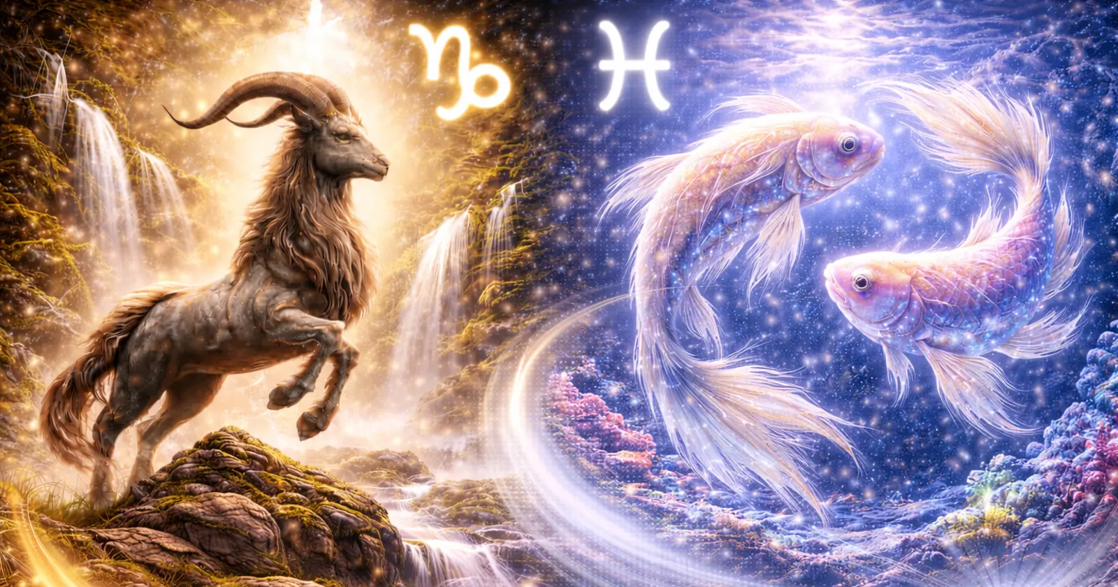 <p>When Capricorn and Pisces come together, the relationship blends ambition with empathy, practicality with intuition, and discipline with compassion. Capricorn seeks structure, achievement, and long-term goals, while Pisces brings emotional depth, creativity, and adaptability. One offers grounded stability and responsibility; the other provides sensitivity, imagination, and understanding. Together, they can form a relationship that is nurturing, purposeful, and capable of growing through both challenges and shared dreams.</p><p>Capricorn is ruled by Saturn, symbolizing discipline, strategy, and long-term planning. Pisces is ruled by Neptune (and traditionally Jupiter), representing intuition, imagination, and emotional awareness. This combination allows Capricorn to anchor Pisces’ dreams into reality, while Pisces softens Capricorn’s rigidity with compassion and emotional insight. When both respect each other’s differences, the pairing can be deeply rewarding, supportive, and enduring.</p><h3>Capricorn and Pisces: Overall Dynamic</h3><p>The Capricorn–Pisces dynamic combines Earth and Water, creating a relationship that blends practicality with emotional sensitivity.</p><p><strong>Strengths:</strong></p><ul><li>Capricorn provides structure, ambition, and reliability</li><li>Pisces brings empathy, intuition, and creativity</li><li>Both value loyalty, commitment, and meaningful connection</li><li>Capricorn’s focus complements Pisces’ adaptability and vision</li></ul><p><strong>Potential challenges:</strong></p><ul><li>Capricorn may perceive Pisces as overly emotional or idealistic</li><li>Pisces may see Capricorn as rigid or overly controlling</li><li>Differences in pace, priorities, and communication styles can create tension</li></ul><p><strong>How the relationship thrives:</strong></p><ul><li>Capricorn grounds Pisces’ dreams while respecting their emotional depth</li><li>Pisces inspires Capricorn to embrace compassion, imagination, and flexibility</li><li>Shared goals are balanced with personal expression and emotional support</li><li>Patience, understanding, and mutual admiration help navigate differences</li></ul><p>With effort and compromise, this partnership can grow into a supportive, stable, and emotionally enriching union.</p><h3>Capricorn and Pisces Love Compatibility</h3><p>Love between Capricorn and Pisces is nurturing, loyal, and deeply emotional.</p><p><strong>Why attraction forms:</strong></p><ul><li>Capricorn admires Pisces’ empathy, creativity, and emotional insight</li><li>Pisces respects Capricorn’s discipline, reliability, and long-term vision</li><li>Both are drawn to loyalty, stability, and shared values</li><li>Emotional connection develops through trust, understanding, and mutual care</li></ul><p><strong>Love challenges:</strong></p><ul><li>Pisces may desire more emotional openness than Capricorn initially expresses</li><li>Capricorn may focus heavily on goals and practicality, overlooking emotional needs</li><li>Misunderstandings can arise if both partners fail to communicate openly</li></ul><p><strong>How love thrives:</strong></p><ul><li>Express emotional needs, appreciation, and admiration regularly</li><li>Balance Capricorn’s practicality with Pisces’ emotional intuition</li><li>Support each other’s personal growth and shared ambitions</li><li>Appreciate differences as complementary rather than conflicting</li></ul><p>With conscious effort, love between Capricorn and Pisces becomes secure, compassionate, and deeply fulfilling.</p><h3>Relationship Dynamics</h3><p>This pairing works best when both signs honor each other’s strengths and embrace differences.</p><p><strong>Healthy dynamics include:</strong></p><ul><li>Capricorn providing guidance, stability, and practical support</li><li>Pisces inspiring emotional connection, creativity, and adaptability</li><li>Shared focus on personal growth, goals, and mutual support</li><li>Constructive dialogue about challenges, ambitions, and feelings</li></ul><p><strong>Challenges:</strong></p><ul><li>Capricorn’s seriousness may overwhelm sensitive Pisces</li><li>Pisces’ emotional intensity may frustrate Capricorn’s pragmatic nature</li><li>Differences in approach to life may require compromise and patience</li></ul><p><strong>Maintaining balance:</strong></p><ul><li>Celebrate each other’s contributions and individuality</li><li>Combine structure with emotional understanding in decision-making</li><li>Approach conflicts with empathy, compromise, and mutual respect</li></ul><p>When balanced, the Capricorn–Pisces relationship is resilient, compassionate, and fulfilling.</p><h3>Sexual Compatibility</h3><p>Intimacy between Capricorn and Pisces is gentle, trusting, and emotionally resonant.</p><p><strong>Why intimacy works:</strong></p><ul><li>Capricorn provides patience, grounding, and reliability</li><li>Pisces brings sensitivity, imagination, and emotional depth</li><li>Emotional trust enhances physical closeness and satisfaction</li></ul><p><strong>Challenges:</strong></p><ul><li>Pisces may desire more emotional connection than Capricorn initially offers</li><li>Capricorn may approach intimacy with caution or focus on practical aspects</li></ul><p><strong>How intimacy thrives:</strong></p><ul><li>Communicate desires, boundaries, and emotional needs openly</li><li>Blend practical approach with playful, imaginative exploration</li><li>Foster trust, emotional security, and mutual respect in the bedroom</li></ul><p>When nurtured, intimacy strengthens the bond and fosters deep emotional fulfillment.</p><h3>Communication Style</h3><p>Communication between Capricorn and Pisces is a blend of logic and empathy, promoting understanding and connection.</p><p><strong>Strengths:</strong></p><ul><li>Capricorn communicates with clarity, structure, and practicality</li><li>Pisces communicates with intuition, emotion, and creativity</li><li>Together, they solve problems while considering both practical and emotional perspectives</li></ul><p><strong>Challenges:</strong></p><ul><li>Capricorn may view Pisces as overly sensitive or indecisive</li><li>Pisces may see Capricorn as emotionally distant or rigid</li><li>Differences in pace and style can lead to misunderstandings</li></ul><p><strong>Tips for effective communication:</strong></p><ul><li>Listen actively with patience and empathy</li><li>Combine practical advice with emotional understanding</li><li>Express needs, expectations, and appreciation openly</li><li>Respect each other’s perspective, balancing pragmatism and intuition</li></ul><p>Effective communication builds trust, strengthens intimacy, and fosters long-term connection.</p><h3>Trust and Emotional Security</h3><p>Trust is foundational in the Capricorn–Pisces relationship, built on consistency, respect, and understanding.</p><p><strong>How trust grows:</strong></p><ul><li>Capricorn demonstrates reliability, loyalty, and dependability</li><li>Pisces shows emotional honesty, intuition, and compassion</li><li>Mutual respect and support reinforce security</li></ul><p><strong>Challenges:</strong></p><ul><li>Capricorn’s caution may slow emotional closeness</li><li>Pisces’ sensitivity may require reassurance and patience</li></ul><p>Patience, empathy, and transparent communication create a secure and emotionally rich partnership.</p><h3>Marriage and Long-Term Potential</h3><p>Marriage between Capricorn and Pisces blends ambition, stability, and emotional depth.</p><p><strong>Keys to thriving marriage:</strong></p><ul><li>Capricorn anchors shared goals with discipline and planning</li><li>Pisces fosters compassion, emotional connection, and creativity</li><li>Both support personal growth while nurturing the relationship</li><li>Conflicts are resolved with patience, understanding, and compromise</li></ul><p><strong>Long-term benefits:</strong></p><ul><li>Life filled with emotional support, stability, and shared dreams</li><li>Partnership encourages personal and mutual growth</li><li>Emotional intimacy deepens through trust, loyalty, and care</li><li>Marriage strengthens over time through understanding and collaboration</li></ul><p>With conscious effort, Capricorn and Pisces can create a deeply fulfilling, loving, and lasting marriage.</p><h3>Capricorn and Pisces Compatibility Percentage</h3><p><strong>Overall compatibility: 85%</strong></p><p>This relationship thrives when both partners communicate openly, respect emotional and practical needs, and balance stability with sensitivity.</p><h3>Can Capricorn and Pisces Make It Work?</h3><p>Absolutely — with patience, empathy, and mutual respect.</p><p>When Capricorn grounds ambition with understanding and Pisces tempers sensitivity with patience, the relationship becomes nurturing, supportive, and enduring. Differences are transformed into opportunities for growth, harmony, and shared achievement.</p><h3>Final Thoughts on Capricorn and Pisces Compatibility</h3><p>Capricorn–Pisces compatibility combines ambition, stability, and emotional depth. While challenges exist in balancing practicality with sensitivity, the rewards include trust, intimacy, and a partnership built to last.</p><p>When Earth anchors Water and Water inspires Earth, this relationship becomes harmonious, emotionally fulfilling, and capable of enduring love, mutual support, and long-term success.</p><p>Learn more about <a href="https://astroscope.net/en/horoscope/capricorn/love"><strong style="text-decoration: underline;">Capricorn Love Horoscope</strong></a> and <a href="https://astroscope.net/en/horoscope/pisces/love"><strong style="text-decoration: underline;">Pisces Love Horoscope</strong></a>.</p>