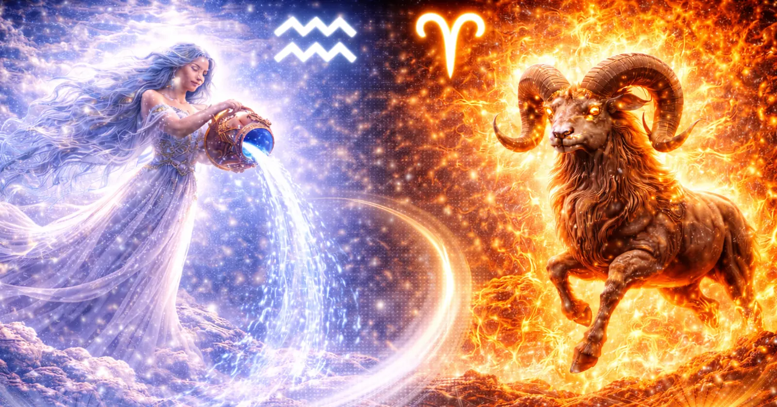 <p>When Aquarius and Aries come together, the connection is electric, fast-moving, and anything but ordinary. Aquarius approaches life through ideas, originality, and independence, while Aries leads with bold action, passion, and fearless initiative. One thrives on innovation and intellectual freedom, the other on excitement and momentum. Together, they create a dynamic relationship fueled by curiosity, courage, and mutual inspiration.</p><p>Aquarius is ruled by Uranus, the planet of change, individuality, and rebellion. Aries is ruled by Mars, the planet of action, desire, and drive. This pairing blends Air and Fire, creating a bond that feels alive, stimulating, and full of forward motion. When balanced, Aquarius and Aries form a partnership built on freedom, passion, and shared discovery.</p><h3>Aquarius and Aries: Overall Dynamic</h3><p>The Aquarius–Aries dynamic is energetic, unconventional, and driven by movement and ideas.</p><p><strong>Strengths of this pairing:</strong></p><ul><li>Aquarius brings originality, vision, and intellectual depth</li><li>Aries contributes courage, passion, and decisive action</li><li>Both value independence, authenticity, and self-expression</li><li>Shared enthusiasm for new experiences strengthens the bond</li></ul><p><strong>Potential challenges:</strong></p><ul><li>Aries may move faster than Aquarius is ready to commit emotionally</li><li>Aquarius may seem detached or unpredictable to Aries</li><li>Power struggles can arise around control and independence</li></ul><p><strong>How the relationship thrives:</strong></p><ul><li>Aquarius respects Aries’ need to act and lead</li><li>Aries honors Aquarius’ need for freedom and mental space</li><li>Differences are embraced as complementary rather than conflicting</li><li>Curiosity, humor, and shared adventures keep the connection strong</li></ul><p>When both partners allow each other room to be themselves, this relationship becomes exciting, innovative, and deeply engaging.</p><h3>Aquarius and Aries Love Compatibility</h3><p>Love between Aquarius and Aries is passionate, stimulating, and often unconventional.</p><p><strong>Why attraction forms:</strong></p><ul><li>Aquarius admires Aries’ confidence, courage, and boldness</li><li>Aries is drawn to Aquarius’ originality, intelligence, and uniqueness</li><li>Both enjoy excitement, novelty, and breaking routine</li><li>Mutual respect for individuality strengthens emotional connection</li></ul><p><strong>Love challenges:</strong></p><ul><li>Aries may crave intensity and constant engagement</li><li>Aquarius may need emotional distance and autonomy</li><li>Differences in expressing feelings can create misunderstandings</li></ul><p><strong>How love grows stronger:</strong></p><ul><li>Clear communication about needs, pace, and expectations</li><li>Respecting independence without emotional withdrawal</li><li>Shared experiences that combine action with intellectual connection</li><li>Allowing love to evolve naturally rather than forcing structure</li></ul><p>When balanced, love between Aquarius and Aries is vibrant, inspiring, and deeply motivating.</p><h3>Aquarius and Aries Relationship Dynamics</h3><p>This partnership thrives on momentum, mutual encouragement, and freedom.</p><p><strong>Healthy dynamics include:</strong></p><ul><li>Aquarius offering ideas, vision, and perspective</li><li>Aries providing drive, initiative, and leadership</li><li>Supporting each other’s goals without competition</li><li>Encouraging growth without control</li></ul><p><strong>Challenges in the relationship:</strong></p><ul><li>Aries pushing for faster action or commitment</li><li>Aquarius pulling away when feeling restricted</li><li>Clashes between impulsiveness and unpredictability</li></ul><p><strong>Maintaining balance:</strong></p><ul><li>Respect personal freedom while nurturing connection</li><li>Address conflicts directly without emotional shutdown</li><li>Celebrate individuality while building shared direction</li><li>Use curiosity instead of control during disagreements</li></ul><p>When aligned, this relationship becomes energetic, progressive, and mutually empowering.</p><h3>Aquarius and Aries Sexual Compatibility</h3><p>Sexual compatibility between Aquarius and Aries is playful, adventurous, and mentally stimulating.</p><p><strong>Why intimacy works:</strong></p><ul><li>Aries brings passion, confidence, and bold desire</li><li>Aquarius contributes creativity, curiosity, and experimentation</li><li>Attraction thrives on novelty, spontaneity, and excitement</li><li>Physical chemistry is fueled by intellectual connection</li></ul><p><strong>Challenges:</strong></p><ul><li>Aries may seek emotional intensity sooner</li><li>Aquarius may prioritize exploration over emotional closeness</li></ul><p><strong>How intimacy deepens:</strong></p><ul><li>Maintain open communication about desires and boundaries</li><li>Balance passion with trust and emotional safety</li><li>Embrace experimentation without pressure</li><li>Let intimacy evolve naturally through shared experiences</li></ul><p>When nurtured, intimacy strengthens trust and deepens the emotional bond.</p><h3>Communication Between Aquarius and Aries</h3><p>Communication is fast-paced, stimulating, and often unconventional.</p><p><strong>Strengths:</strong></p><ul><li>Aquarius brings insight, originality, and broader perspective</li><li>Aries communicates directly, honestly, and with enthusiasm</li><li>Conversations are dynamic, inspiring, and idea-driven</li></ul><p><strong>Challenges:</strong></p><ul><li>Aries may speak impulsively without considering impact</li><li>Aquarius may detach emotionally during disagreements</li></ul><p><strong>Effective communication tips:</strong></p><ul><li>Practice patience and active listening</li><li>Balance honesty with emotional awareness</li><li>Respect different communication styles</li><li>Use humor and curiosity to resolve tension</li></ul><p>Strong communication turns differences into a source of connection rather than conflict.</p><h3>Trust and Emotional Security</h3><p>Trust develops through honesty, freedom, and consistency.</p><p><strong>How trust grows:</strong></p><ul><li>Aquarius values authenticity and independence</li><li>Aries values loyalty, courage, and directness</li><li>Transparency and follow-through strengthen security</li></ul><p><strong>Challenges:</strong></p><ul><li>Aries may feel uncertain if Aquarius seems distant</li><li>Aquarius may resist emotional pressure or control</li></ul><p>With reassurance, openness, and respect for individuality, trust becomes a solid foundation.</p><h3>Aquarius and Aries Marriage and Long-Term Potential</h3><p>Marriage or long-term commitment between Aquarius and Aries is dynamic, unconventional, and growth-oriented.</p><p><strong>This union thrives when:</strong></p><ul><li>Freedom and partnership are balanced</li><li>Both support each other’s ambitions and individuality</li><li>Emotional connection grows alongside independence</li><li>Conflicts are handled with honesty and flexibility</li></ul><p><strong>Long-term benefits:</strong></p><ul><li>A relationship filled with movement, learning, and excitement</li><li>Mutual motivation and personal growth</li><li>A partnership that evolves rather than stagnates</li></ul><p>With effort, this marriage becomes inspiring, energetic, and deeply fulfilling.</p><h3>Aquarius and Aries Compatibility Percentage</h3><p><strong>Overall compatibility: 82%</strong></p><p>This relationship thrives when both partners respect freedom, communicate openly, and embrace differences as strengths.</p><h3>Can Aquarius and Aries Make It Work?</h3><p>Yes — with awareness, flexibility, and mutual respect.</p><p>When Aquarius values Aries’ passion and Aries respects Aquarius’ independence, this pairing becomes thrilling, innovative, and emotionally rewarding.</p><h3>Final Thoughts on Aquarius and Aries Compatibility</h3><p>Aquarius and Aries compatibility is bold, unconventional, and full of momentum. This relationship rarely feels ordinary — it is driven by passion, ideas, and a shared desire to live fully and authentically.</p><p>When Air fuels Fire and Fire energizes Air, the bond becomes exciting, liberating, and capable of lasting growth.</p><p>Learn more about <a href="https://astroscope.net/en/horoscope/aries/love"><strong style="text-decoration: underline;">Aries Love Forecast</strong></a> and <a href="https://astroscope.net/en/horoscope/aquaries/love"><strong style="text-decoration: underline;">Aquarius Love Forecast</strong></a> for deeper insights into this exciting pairing.</p>