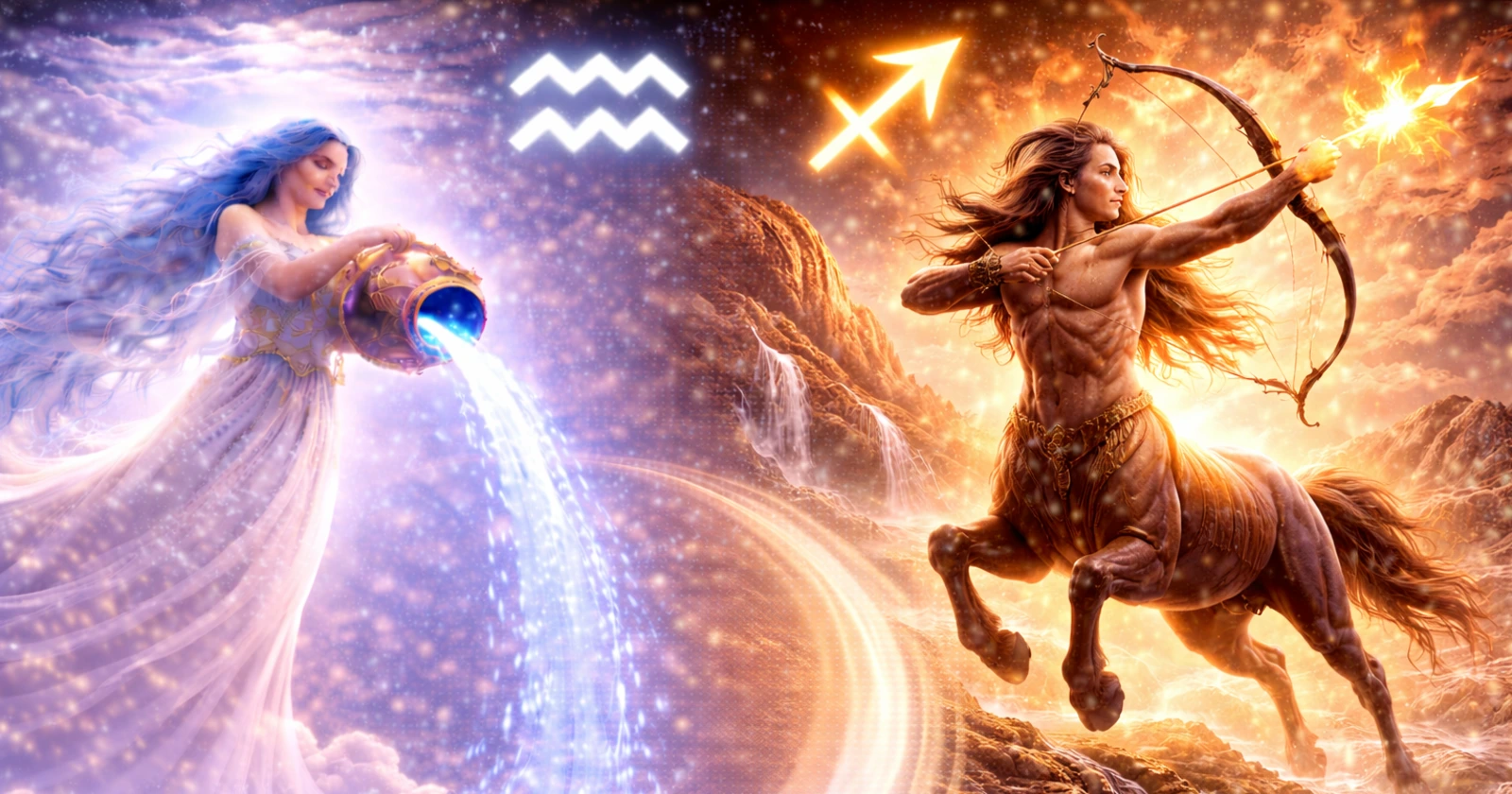 <p>When Sagittarius and Aquarius come together, the relationship is dynamic, exciting, and deeply stimulating. Sagittarius brings optimism, curiosity, and a love of exploration, while Aquarius contributes originality, vision, and independence. One seeks freedom and adventure, the other seeks innovation and intellectual connection. Together, they create a bond full of inspiration, growth, and shared ideals, where each partner encourages the other to expand horizons and embrace new possibilities.</p><p>Sagittarius is ruled by Jupiter, the planet of expansion, adventure, and philosophical exploration, while Aquarius is ruled by Uranus (and traditionally Saturn), symbolizing originality, independence, and innovation. This combination blends freedom with vision, enthusiasm with intellect, and spontaneity with foresight. When both partners honor each other’s individuality, Sagittarius and Aquarius can enjoy a relationship that is both exhilarating and profoundly fulfilling.</p><h3>Aquarius and Sagittarius: Overall Dynamic</h3><p>The Sagittarius–Aquarius dynamic is vibrant, forward-thinking, and full of mutual curiosity.</p><p><strong>Strengths of this pairing:</strong></p><ul><li>Sagittarius brings energy, optimism, and adventurous spirit</li><li>Aquarius offers innovation, vision, and intellectual stimulation</li><li>Both value freedom, exploration, and personal growth</li><li>Mutual enthusiasm encourages creativity, learning, and discovery</li></ul><p><strong>Potential challenges:</strong></p><ul><li>Sagittarius’ desire for adventure may clash with Aquarius’ need for independence</li><li>Aquarius may appear detached or unconventional, challenging Sagittarius’ emotional expectations</li><li>Differences in pace, priorities, or approaches to commitment can create tension</li></ul><p><strong>How the relationship thrives:</strong></p><ul><li>Embrace a balance of shared experiences and personal freedom</li><li>Encourage each other’s curiosity, ideals, and ambitions</li><li>Celebrate learning and exploration together</li><li>Respect each other’s need for individuality while nurturing connection</li></ul><p>With patience and mutual understanding, this pairing becomes exciting, inspiring, and growth-oriented.</p><h3>Aquarius and Sagittarius Love Compatibility</h3><p>Love between Sagittarius and Aquarius is playful, intellectual, and adventurous.</p><p><strong>Why attraction forms:</strong></p><ul><li>Sagittarius admires Aquarius’ originality, vision, and independence</li><li>Aquarius is drawn to Sagittarius’ energy, optimism, and adventurous spirit</li><li>Shared enthusiasm for ideas, exploration, and life experiences strengthens connection</li><li>Emotional bonds deepen through mutual respect, curiosity, and intellectual engagement</li></ul><p><strong>Challenges in love:</strong></p><ul><li>Sagittarius may feel restricted by Aquarius’ emotional detachment</li><li>Aquarius may resist routine or overly intense emotional expectations</li><li>Misunderstandings may arise if freedom and closeness are not balanced</li></ul><p><strong>How love thrives:</strong></p><ul><li>Open, honest communication about needs, expectations, and boundaries</li><li>Shared adventures, learning experiences, and intellectual exploration</li><li>Encouragement of individuality while nurturing connection</li><li>Balancing spontaneity with emotional attentiveness</li></ul><p>When approached consciously, love between Sagittarius and Aquarius becomes liberating, exciting, and deeply satisfying.</p><h3>Aquarius and Sagittarius Relationship Dynamics</h3><p>This partnership thrives on shared ideals, mutual respect, and adventure.</p><p><strong>Healthy dynamics include:</strong></p><ul><li>Sagittarius inspiring exploration, optimism, and curiosity</li><li>Aquarius offering innovation, vision, and unconventional problem-solving</li><li>Celebrating differences as complementary strengths</li><li>Aligning on shared values, goals, and experiences</li></ul><p><strong>Challenges:</strong></p><ul><li>Sagittarius’ impulsiveness may conflict with Aquarius’ need for reflection or planning</li><li>Aquarius’ unconventional approach may feel unpredictable or confusing</li><li>Differences in emotional expression or decision-making require flexibility</li></ul><p><strong>How to maintain balance:</strong></p><ul><li>Encourage open dialogue about needs, boundaries, and ambitions</li><li>Respect each other’s individuality while sharing meaningful experiences</li><li>Use humor, creativity, and adventure to strengthen connection</li><li>Focus on collaboration rather than control</li></ul><p>With awareness and mutual respect, this partnership becomes adventurous, stimulating, and deeply fulfilling.</p><h3>Aquarius and Sagittarius Sexual Compatibility</h3><p>Sexual intimacy between Sagittarius and Aquarius is exciting, playful, and intellectually stimulating.</p><p><strong>Why intimacy works:</strong></p><ul><li>Sagittarius brings enthusiasm, spontaneity, and adventurous desire</li><li>Aquarius contributes originality, creativity, and emotional openness</li><li>Sexual connection is explorative, playful, and mutually satisfying</li><li>Shared trust and curiosity enhance both physical and emotional bonds</li></ul><p><strong>Challenges:</strong></p><ul><li>Sagittarius may desire more emotional depth or intensity than Aquarius naturally provides</li><li>Aquarius may approach intimacy unconventionally, needing flexibility from Sagittarius</li><li>Patience and open communication are key to aligning desires and expectations</li></ul><p><strong>How intimacy thrives:</strong></p><ul><li>Embrace experimentation, exploration, and creativity</li><li>Balance intellectual connection with physical desire</li><li>Communicate openly about needs, boundaries, and preferences</li><li>Celebrate the unique energy each partner brings</li></ul><p>When nurtured, sexual intimacy strengthens emotional trust and deepens connection.</p><h3>Communication Between Aquarius and Sagittarius</h3><p>Communication is a major strength in this pairing, blending curiosity with intellectual engagement.</p><p><strong>Strengths:</strong></p><ul><li>Sagittarius communicates with optimism, honesty, and enthusiasm</li><li>Aquarius communicates with vision, logic, and creativity</li><li>Dialogue fosters learning, exploration, and mutual understanding</li><li>Conversations are playful, stimulating, and inspiring</li></ul><p><strong>Challenges:</strong></p><ul><li>Sagittarius may speak impulsively or overly bluntly</li><li>Aquarius may appear detached or overly rational</li><li>Misalignment in emotional expectations may create tension</li></ul><p><strong>Tips for effective communication:</strong></p><ul><li>Listen actively with patience and empathy</li><li>Balance honesty with consideration and understanding</li><li>Encourage intellectual and emotional exploration</li><li>Validate perspectives while expressing individual needs</li></ul><p>Strong communication transforms differences into opportunities for connection and growth.</p><h3>Trust and Emotional Security</h3><p>Trust develops through honesty, respect, and appreciation of individuality.</p><p><strong>How trust grows:</strong></p><ul><li>Sagittarius respects Aquarius’ independence and vision</li><li>Aquarius honors Sagittarius’ freedom and adventurous spirit</li><li>Emotional security strengthens through transparency, support, and shared values</li></ul><p><strong>Challenges:</strong></p><ul><li>Sagittarius may feel uncertainty if freedom is overly prioritized</li><li>Aquarius may resist emotionally heavy expectations</li><li>Patience, reassurance, and consistent communication are essential</li></ul><p>When nurtured, trust forms a solid foundation for a relationship that is both exciting and stable.</p><h3>Aquarius and Sagittarius Marriage and Long-Term Potential</h3><p>Marriage between Sagittarius and Aquarius combines adventure, intellectual stimulation, and shared ideals.</p><p><strong>Keys to a thriving marriage:</strong></p><ul><li>Support each other’s ambitions, exploration, and personal growth</li><li>Balance independence with emotional closeness</li><li>Address conflicts with patience, humor, and open dialogue</li><li>Celebrate shared goals, learning, and experiences</li></ul><p><strong>Long-term benefits:</strong></p><ul><li>A partnership rich in creativity, adventure, and shared vision</li><li>Emotional connection strengthened by mutual respect and curiosity</li><li>Life together is inspiring, dynamic, and intellectually fulfilling</li><li>Growth-oriented union that fosters both personal and shared development</li></ul><p>With commitment, Sagittarius and Aquarius can create a marriage that is vibrant, innovative, and enduring.</p><h3>Aquarius and Sagittarius Compatibility Percentage</h3><p>Overall compatibility: <strong>88%</strong></p><p>This relationship thrives when both partners communicate openly, respect individuality, and balance adventure with emotional connection.</p><h3>Can Aquarius and Sagittarius Make It Work?</h3><p>Yes — with awareness, respect, and shared curiosity.</p><p>When Sagittarius tempers impulsiveness with consideration and Aquarius embraces adventure alongside freedom, this pairing becomes exciting, stimulating, and deeply fulfilling.</p><h3>Final Thoughts on Aquarius and Sagittarius Compatibility</h3><p>Sagittarius–Aquarius compatibility blends adventure, intellect, and freedom. Sagittarius brings exploration, enthusiasm, and optimism, while Aquarius contributes vision, originality, and independence. Together, they create a relationship that is stimulating, growth-oriented, and full of shared excitement.</p><p>When fire meets air with respect, honesty, and curiosity, the bond becomes inspiring, balanced, and enduring — a union full of intellectual engagement, passion, and joyful discovery.</p><p>Learn more about <a href="https://astroscope.net/en/horoscope/sagittarius/love"><strong style="text-decoration: underline;">Sagittarius Love Horoscope</strong></a> and <a href="https://astroscope.net/en/horoscope/aquarius/love"><strong style="text-decoration: underline;">Aquarius Love Horoscope</strong></a>.</p>