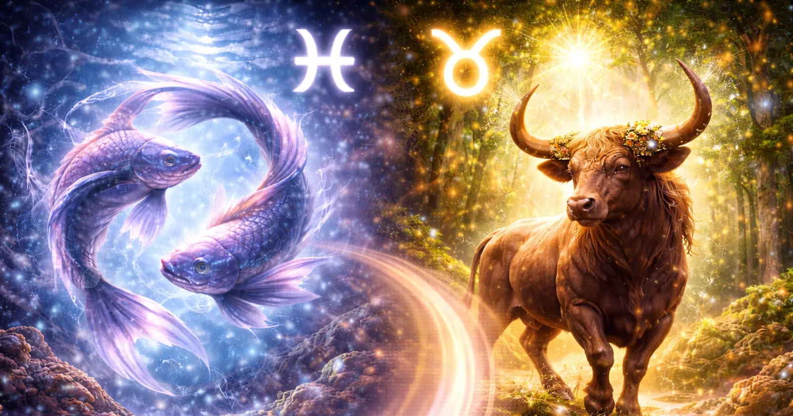 <p>When Pisces and Taurus come together, the relationship blends emotional depth with grounded practicality. Pisces brings empathy, intuition, and imagination, while Taurus offers steadiness, reliability, and a love for comfort. One seeks emotional connection and inspiration; the other seeks stability and security. Together, they create a partnership that balances dreams with reality, sensitivity with steadfastness, and imagination with tangible support.</p><p>Pisces is ruled by Neptune, inspiring intuition, compassion, and creativity. Taurus is ruled by Venus, giving a sensual, nurturing, and devoted approach to life and love. When these energies meet, the bond feels both comforting and inspiring, combining earthly stability with watery emotional richness.</p><h3>Pisces–Taurus Compatibility: Overall Dynamic</h3><p>The Pisces–Taurus dynamic merges water and earth, forming a connection that is both supportive and emotionally enriching.</p><p><strong>Strengths:</strong></p><ul><li>Pisces brings emotional depth, empathy, and imagination</li><li>Taurus provides stability, loyalty, and grounding energy</li><li>Mutual appreciation for beauty, comfort, and shared values</li><li>Differences complement each other, fostering emotional growth and balance</li></ul><p><strong>Potential challenges:</strong></p><ul><li>Pisces may feel constrained by Taurus’ focus on routine and practicality</li><li>Taurus may feel uncertain about Pisces’ emotional fluidity or idealism</li><li>Conflicts can arise if emotional needs are not expressed clearly</li></ul><p><strong>How the relationship thrives:</strong></p><ul><li>Respect each other’s emotional and practical needs</li><li>Combine grounded support with imaginative exploration</li><li>Communicate openly and cultivate empathy</li><li>Celebrate both comfort and creativity in shared life</li></ul><p>With understanding and patience, Pisces and Taurus can create a harmonious, secure, and nurturing partnership.</p><h3>Pisces and Taurus Love Compatibility</h3><p>Love between Pisces and Taurus is tender, loyal, and deeply emotional.</p><p><strong>Why attraction forms:</strong></p><ul><li>Pisces admires Taurus’ dependability, devotion, and grounded nature</li><li>Taurus is drawn to Pisces’ empathy, creativity, and emotional sensitivity</li><li>Emotional and practical qualities create a balanced and fulfilling bond</li><li>Romance is enriched by shared appreciation for beauty, comfort, and emotional connection</li></ul><p><strong>Love challenges:</strong></p><ul><li>Pisces’ idealism may clash with Taurus’ practical focus</li><li>Taurus’ predictability may feel restrictive to dreamy Pisces</li><li>Emotional misunderstandings can occur without open communication</li></ul><p><strong>How love thrives:</strong></p><ul><li>Honor differences as complementary rather than conflicting</li><li>Communicate needs, desires, and expectations clearly</li><li>Support each other’s growth and individuality</li><li>Blend stability with imagination for a balanced relationship</li></ul><p>When nurtured, love between Pisces and Taurus is deeply satisfying, emotionally secure, and creatively inspired.</p><h3>Pisces and Taurus Relationship Dynamics</h3><p>This partnership flourishes when both signs embrace their complementary traits.</p><p><strong>Healthy dynamics include:</strong></p><ul><li>Taurus grounding Pisces’ dreams with practical support</li><li>Pisces inspiring Taurus with emotional insight and imagination</li><li>Shared focus on nurturing, comfort, and emotional connection</li><li>Open communication about goals, expectations, and feelings</li></ul><p><strong>Challenges:</strong></p><ul><li>Taurus’ resistance to change may frustrate flexible Pisces</li><li>Pisces’ emotional intensity may overwhelm calm Taurus</li><li>Differences in pace, priorities, or emotional expression can cause tension</li></ul><p><strong>Maintaining balance:</strong></p><ul><li>Practice patience, empathy, and understanding</li><li>Celebrate achievements and emotional moments together</li><li>Encourage mutual growth and personal development</li><li>View contrasts as opportunities to complement and strengthen the bond</li></ul><p>When balanced, the Pisces–Taurus connection creates a nurturing, stable, and emotionally fulfilling partnership.</p><h3>Pisces and Taurus Sexual Compatibility</h3><p>Intimacy between Pisces and Taurus is sensual, tender, and emotionally resonant.</p><p><strong>Why intimacy works:</strong></p><ul><li>Taurus brings steadiness, sensuality, and physical reassurance</li><li>Pisces contributes emotional openness, imagination, and romantic playfulness</li><li>Emotional and physical connection strengthens the overall bond</li></ul><p><strong>Challenges:</strong></p><ul><li>Pisces’ fluidity may challenge Taurus’ preference for predictability</li><li>Taurus’ practicality may need adjustment to embrace Pisces’ emotional depth</li></ul><p><strong>How intimacy thrives:</strong></p><ul><li>Communicate desires, boundaries, and comfort levels</li><li>Blend emotional connection with physical closeness</li><li>Explore creativity, tenderness, and playfulness in intimacy</li><li>Appreciate and respond to each other’s unique energy</li></ul><p>When nurtured, sexual intimacy deepens trust, enhances emotional security, and strengthens the partnership.</p><h3>Pisces and Taurus Communication</h3><p>Communication is intuitive, empathetic, and grounded.</p><p><strong>Strengths:</strong></p><ul><li>Pisces communicates through feelings, intuition, and empathy</li><li>Taurus communicates calmly, clearly, and practically</li><li>Conversations often provide both comfort and understanding</li></ul><p><strong>Challenges:</strong></p><ul><li>Taurus may feel frustrated by indecisiveness or emotional abstraction</li><li>Pisces may feel constrained by overly practical or rigid communication</li><li>Avoiding discussion of feelings can create misunderstandings</li></ul><p><strong>Tips for effective communication:</strong></p><ul><li>Listen actively and respond with empathy</li><li>Balance practicality with emotional insight</li><li>Express needs and desires openly</li><li>Use creativity and compassion to resolve conflicts</li></ul><p>Good communication bridges differences and strengthens emotional connection.</p><h3>Pisces and Taurus Trust and Emotional Safety</h3><p>Trust develops gradually, built on reliability, understanding, and emotional honesty.</p><p><strong>How trust grows:</strong></p><ul><li>Taurus demonstrates consistency, protection, and loyalty</li><li>Pisces offers emotional honesty, intuition, and empathy</li><li>Respecting boundaries and individual pace strengthens security</li></ul><p><strong>Challenges:</strong></p><ul><li>Taurus’ practical focus may create uncertainty for sensitive Pisces</li><li>Pisces’ emotional intensity may require reassurance</li></ul><p><strong>How to strengthen trust:</strong></p><ul><li>Communicate openly about boundaries and expectations</li><li>Demonstrate dependability and emotional support</li><li>Appreciate each other’s unique contributions to the partnership</li></ul><p>A foundation of trust allows both partners to explore emotional depth safely and confidently.</p><h3>Pisces and Taurus Marriage and Long-Term Potential</h3><p>Marriage or long-term commitment is nurturing, stable, and emotionally enriching.</p><p><strong>Keys to a thriving relationship:</strong></p><ul><li>Balance practicality with emotional expression</li><li>Encourage both security and creativity</li><li>Address conflicts with patience, empathy, and open dialogue</li><li>Support individual and shared growth</li></ul><p><strong>Long-term benefits:</strong></p><ul><li>Deep emotional connection and mutual understanding</li><li>Partnership that blends stability, comfort, and inspiration</li><li>Shared commitment to growth, love, and harmony</li><li>Life together is both secure and emotionally fulfilling</li></ul><p>With patience and mutual respect, Pisces and Taurus can create a lasting, loving, and harmonious marriage.</p><h3>Pisces and Taurus Compatibility Percentage</h3><p>Overall compatibility: <strong>75%</strong></p><p>This pairing thrives when both partners honor emotional needs, communicate openly, and balance practicality with imagination.</p><h3>Can Pisces and Taurus Make It Work?</h3><p>Yes — with patience, empathy, and mutual respect.</p><p>When Taurus embraces emotional openness and Pisces values stability, this relationship becomes nurturing, secure, and creatively inspiring.</p><h3>Final Thoughts on Pisces and Taurus Compatibility</h3><p>Pisces–Taurus compatibility is a union of water and earth, emotion and practicality, dreams and reality. By honoring differences and learning from each other, this partnership becomes emotionally rich, stable, and deeply fulfilling.</p><p>Together, they create a nurturing, harmonious, and inspiring connection, blending love, comfort, and emotional depth.</p><p>Learn more about <a href="https://astroscope.net/en/horoscope/taurus/love"><strong style="text-decoration: underline;">Taurus</strong></a><strong> and </strong><a href="https://astroscope.net/en/horoscope/pisces/love"><strong style="text-decoration: underline;">Pisces</strong></a><strong> </strong>Love and Relationships in our detailed horoscope guides.</p>