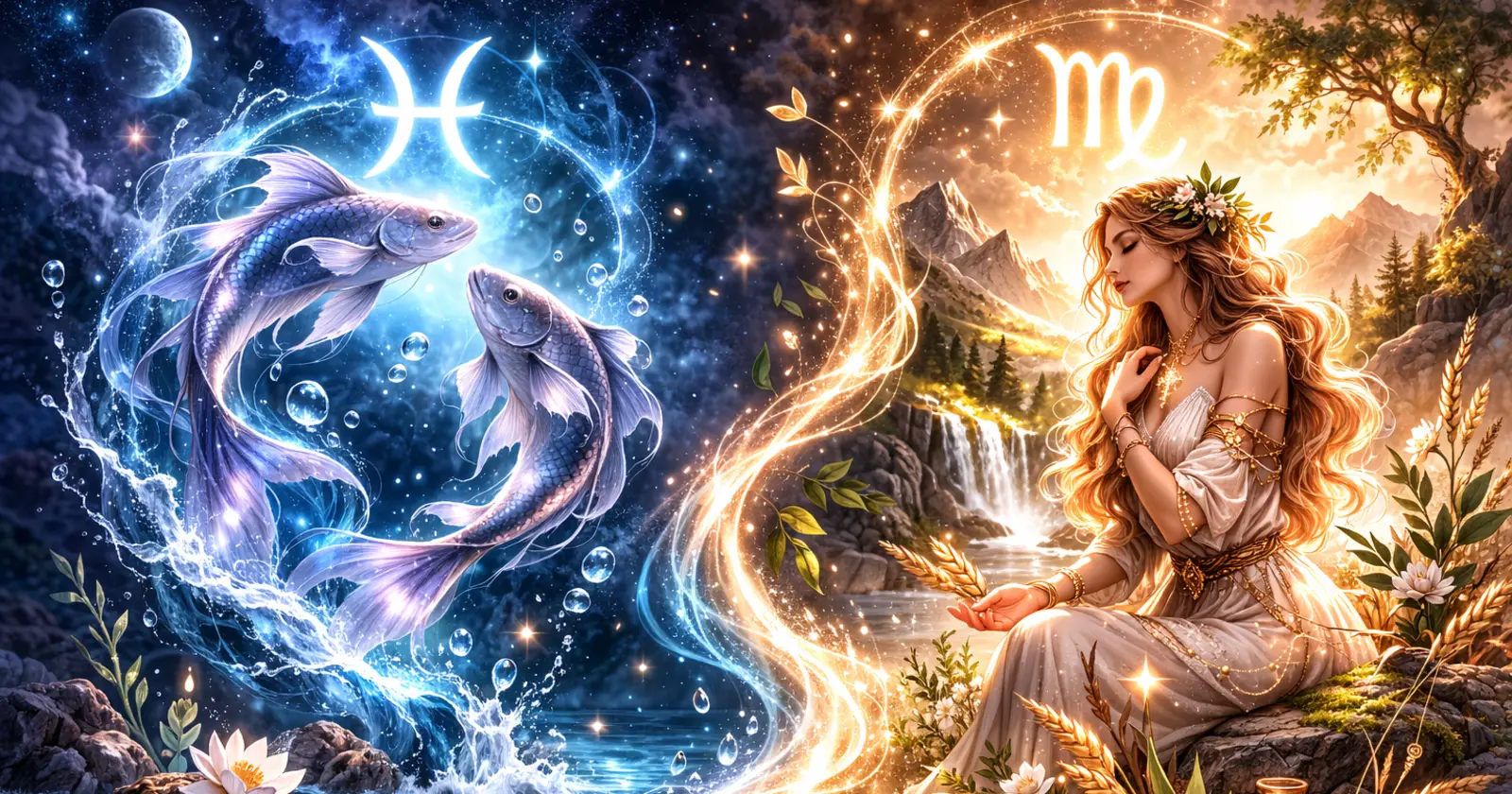 <p>When Pisces and Virgo come together, the relationship feels deeply meaningful, emotional, and transformative. Virgo approaches life with logic, care, and practical wisdom, while Pisces moves through the world guided by intuition, emotion, and compassion. One serves through action and analysis; the other heals through empathy and imagination. Together, they form a bond that blends mind and heart, structure and surrender.</p><p>Virgo is ruled by Mercury, symbolizing thought, communication, and attention to detail. Pisces is ruled by Neptune, fostering dreams, spirituality, and emotional depth. This pairing combines realism and fantasy, creating a relationship that is profoundly nurturing when balance is achieved.</p><h3>Pisces–Virgo Compatibility: Overall Dynamic</h3><p>The Pisces–Virgo relationship is gentle, complex, and deeply interconnected. Both signs are caring, service-oriented, and sensitive to the needs of others, but they express this care in different ways.</p><p><strong>What draws them together:</strong></p><ul><li>Virgo offers stability, guidance, and practical support</li><li>Pisces brings emotional depth, empathy, and spiritual understanding</li><li>Both are compassionate, thoughtful, and devoted</li><li>Shared desire to help, heal, and support others</li></ul><p><strong>Potential challenges:</strong></p><ul><li>Virgo may struggle with Pisces’ emotional fluidity or lack of structure</li><li>Pisces may feel overwhelmed by Virgo’s analysis or criticism</li><li>Boundaries and emotional clarity can become blurred</li></ul><p>With mutual respect, this pairing becomes deeply supportive, emotionally rich, and transformative.</p><h3>Pisces and Virgo Love Compatibility</h3><p>Love between Pisces and Virgo is tender, devoted, and quietly powerful.</p><p><strong>Why they fall for each other:</strong></p><ul><li>Virgo is touched by Pisces’ kindness, sensitivity, and emotional wisdom</li><li>Pisces feels safe and grounded by Virgo’s reliability and care</li><li>Both value loyalty, devotion, and emotional sincerity</li><li>Love grows through understanding, patience, and shared vulnerability</li></ul><p><strong>Love challenges:</strong></p><ul><li>Virgo may try to “fix” Pisces</li><li>Pisces may avoid practical realities</li><li>Misunderstandings may occur if emotional needs aren’t expressed</li></ul><p>When both honor each other’s emotional language, love becomes deep, healing, and enduring.</p><h3>Pisces and Virgo Relationship Dynamics</h3><p>This relationship thrives on mutual support and emotional awareness.</p><p><strong>Healthy dynamics include:</strong></p><ul><li>Virgo helps Pisces stay grounded and organized</li><li>Pisces helps Virgo soften control and trust intuition</li><li>Shared compassion for each other’s struggles</li><li>Emotional patience and gentle communication</li></ul><p><strong>Challenges:</strong></p><ul><li>Virgo may become overly critical</li><li>Pisces may withdraw emotionally</li></ul><p><strong>Maintaining balance:</strong></p><ul><li>Replace judgment with empathy and avoidance with clarity</li><li>Nurture emotional intelligence and mutual understanding</li><li>Practice patience and gentle communication</li></ul><p>When aligned, this partnership becomes emotionally intelligent, nurturing, and deeply bonded.</p><h3>Pisces and Virgo Sexual Compatibility</h3><p>Intimacy between Pisces and Virgo is emotional, tender, and soulful.</p><p><strong>Why intimacy works:</strong></p><ul><li>Pisces brings emotional surrender and deep sensitivity</li><li>Virgo offers attentiveness, care, and emotional safety</li><li>Trust strengthens desire and closeness</li><li>Physical connection reflects emotional bonding</li></ul><p>This sexual connection thrives on emotional reassurance, gentleness, and trust, creating a space of healing and profound closeness.</p><h3>Pisces and Virgo Communication</h3><p>Communication requires patience, compassion, and emotional awareness.</p><p><strong>Strengths:</strong></p><ul><li>Willingness to listen and support</li><li>Emotional sensitivity and concern for feelings</li><li>Desire to understand rather than dominate</li></ul><p><strong>Challenges:</strong></p><ul><li>Virgo’s analytical tone may hurt Pisces’ sensitivity</li><li>Pisces’ indirect communication may confuse Virgo</li><li>Emotional overwhelm or withdrawal</li></ul><p>Clear, kind communication allows dialogue to be deep, healing, and emotionally supportive.</p><h3>Pisces and Virgo Trust and Emotional Security</h3><p>Trust develops through gentle consistency and emotional reassurance.</p><p><strong>How trust grows:</strong></p><ul><li>Virgo offers acceptance instead of criticism</li><li>Pisces remains honest and emotionally present</li><li>Boundaries are respected</li><li>Vulnerability is met with compassion</li></ul><p>When emotional needs are honored, trust becomes deep, loyal, and grounding.</p><h3>Pisces and Virgo Marriage and Long-Term Potential</h3><p>Marriage between Pisces and Virgo can be deeply fulfilling and emotionally rich.</p><p><strong>Keys to a thriving partnership:</strong></p><ul><li>Virgo provides structure and stability</li><li>Pisces brings emotional warmth and spiritual connection</li><li>Responsibilities and emotions are shared fairly</li><li>Compassion guides daily life</li></ul><p>Together, they create a home filled with care, empathy, and mutual devotion. When balanced, marriage feels supportive, meaningful, and spiritually connected.</p><h3>Pisces and Virgo Compatibility Percentage</h3><p>Overall compatibility: <strong>80%</strong></p><p>This relationship flourishes when both partners communicate gently, respect emotional differences, balance logic with intuition, and support rather than correct each other.</p><h3>Can Pisces and Virgo Make It Work?</h3><p>Yes — beautifully.</p><p>When Virgo softens judgment and Pisces strengthens boundaries, this pairing becomes one of the most emotionally healing relationships in the zodiac. Differences don’t divide them — they complete each other.</p><h3>Final Thoughts on Pisces and Virgo Compatibility</h3><p>Pisces and Virgo compatibility is a union of mind and soul, service and compassion, reality and dreams. With effort and emotional awareness, this relationship offers deep emotional understanding and spiritual connection.</p><p>When earth grounds water and water softens earth, the bond becomes nurturing, transformative, and deeply loving — capable of lasting devotion and emotional fulfillment.</p><p>Learn more about <a href="https://astroscope.net/en/horoscope/virgo/love"><strong style="text-decoration: underline;">Virgo</strong></a> and <a href="https://astroscope.net/en/horoscope/pisces/love"><strong style="text-decoration: underline;">Pisces</strong></a><strong> </strong>Love and Relationships.</p>