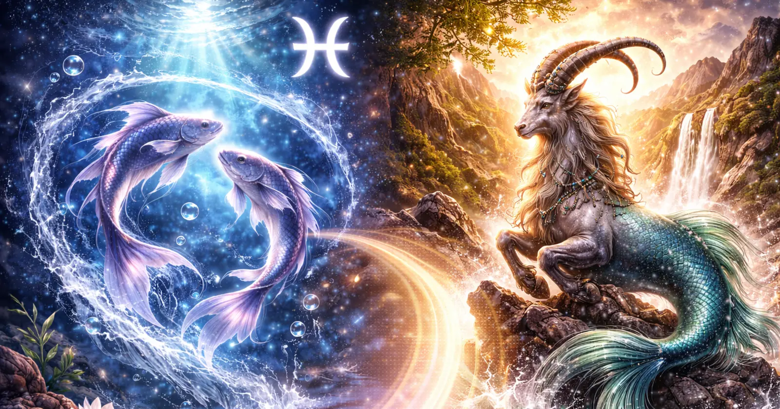 <p>When Pisces and Capricorn come together, the relationship blends empathy with ambition, intuition with practicality, and compassion with discipline. Pisces brings emotional depth, creativity, and adaptability, while Capricorn seeks structure, achievement, and long-term goals. One provides sensitivity, imagination, and understanding; the other offers grounded stability and responsibility. Together, they form a relationship that can be nurturing, purposeful, and capable of growing through both challenges and shared dreams.</p><p>Pisces is ruled by Neptune (and traditionally Jupiter), symbolizing intuition, imagination, and emotional awareness. Capricorn is ruled by Saturn, representing discipline, strategy, and long-term planning. This combination allows Pisces’ dreams to be anchored into reality by Capricorn, while Pisces softens Capricorn’s rigidity with compassion and emotional insight. When both respect each other’s differences, the pairing can be deeply rewarding, supportive, and enduring.</p><h3>Pisces and Capricorn: Overall Dynamic</h3><p>The Pisces–Capricorn dynamic combines Water and Earth, creating a relationship that blends emotional sensitivity with practicality.</p><p><strong>Strengths:</strong></p><ul><li>Pisces brings empathy, intuition, and creativity</li><li>Capricorn provides structure, ambition, and reliability</li><li>Both value loyalty, commitment, and meaningful connection</li><li>Pisces’ adaptability complements Capricorn’s focus and discipline</li></ul><p><strong>Potential challenges:</strong></p><ul><li>Pisces may feel restricted by Capricorn’s practicality or rigidity</li><li>Capricorn may see Pisces as overly emotional or idealistic</li><li>Differences in pace, priorities, and communication styles can create tension</li></ul><p><strong>How the relationship thrives:</strong></p><ul><li>Pisces inspires compassion, imagination, and emotional depth in Capricorn</li><li>Capricorn grounds Pisces’ dreams while respecting their emotional nature</li><li>Shared goals are balanced with personal expression and mutual support</li><li>Patience, understanding, and admiration help navigate differences</li></ul><p>With effort and compromise, this partnership can grow into a supportive, stable, and emotionally enriching union.</p><h3>Pisces and Capricorn Love Compatibility</h3><p>Love between Pisces and Capricorn is nurturing, loyal, and deeply emotional.</p><p><strong>Why attraction forms:</strong></p><ul><li>Pisces admires Capricorn’s discipline, reliability, and long-term vision</li><li>Capricorn respects Pisces’ empathy, creativity, and emotional insight</li><li>Both are drawn to loyalty, stability, and shared values</li><li>Emotional connection develops through trust, understanding, and mutual care</li></ul><p><strong>Love challenges:</strong></p><ul><li>Capricorn may focus heavily on goals and practicality, overlooking emotional needs</li><li>Pisces may desire more emotional openness than Capricorn initially expresses</li><li>Misunderstandings can arise if both partners fail to communicate openly</li></ul><p><strong>How love thrives:</strong></p><ul><li>Express emotional needs, appreciation, and admiration regularly</li><li>Balance Pisces’ emotional intuition with Capricorn’s practicality</li><li>Support each other’s personal growth and shared ambitions</li><li>Appreciate differences as complementary rather than conflicting</li></ul><p>With conscious effort, love between Pisces and Capricorn becomes secure, compassionate, and deeply fulfilling.</p><h3>Pisces and Capricorn Relationship Dynamics</h3><p>This pairing works best when both signs honor each other’s strengths and embrace differences.</p><p><strong>Healthy dynamics include:</strong></p><ul><li>Pisces inspiring emotional connection, creativity, and adaptability</li><li>Capricorn providing guidance, stability, and practical support</li><li>Shared focus on personal growth, goals, and mutual support</li><li>Constructive dialogue about challenges, ambitions, and feelings</li></ul><p><strong>Challenges:</strong></p><ul><li>Pisces’ emotional intensity may overwhelm pragmatic Capricorn</li><li>Capricorn’s seriousness may frustrate sensitive Pisces</li><li>Differences in approach to life may require compromise and patience</li></ul><p><strong>Maintaining balance:</strong></p><ul><li>Celebrate each other’s contributions and individuality</li><li>Combine emotional understanding with structure in decision-making</li><li>Approach conflicts with empathy, compromise, and mutual respect</li></ul><p>When balanced, the Pisces–Capricorn relationship is resilient, compassionate, and fulfilling.</p><h3>Pisces and Capricorn Sexual Compatibility</h3><p>Intimacy between Pisces and Capricorn is gentle, trusting, and emotionally resonant.</p><p><strong>Why intimacy works:</strong></p><ul><li>Pisces brings sensitivity, imagination, and emotional depth</li><li>Capricorn provides patience, grounding, and reliability</li><li>Emotional trust enhances physical closeness and satisfaction</li></ul><p><strong>Challenges:</strong></p><ul><li>Pisces may desire more emotional connection than Capricorn initially offers</li><li>Capricorn may approach intimacy with caution or focus on practical aspects</li></ul><p><strong>How intimacy thrives:</strong></p><ul><li>Communicate desires, boundaries, and emotional needs openly</li><li>Blend playful, imaginative exploration with Capricorn’s grounded approach</li><li>Foster trust, emotional security, and mutual respect in the bedroom</li></ul><p>When nurtured, intimacy strengthens the bond and fosters deep emotional fulfillment.</p><h3>Pisces and Capricorn Communication Style</h3><p>Communication between Pisces and Capricorn is a blend of empathy and logic, promoting understanding and connection.</p><p><strong>Strengths:</strong></p><ul><li>Pisces communicates with intuition, emotion, and creativity</li><li>Capricorn communicates with clarity, structure, and practicality</li><li>Together, they solve problems while considering both emotional and practical perspectives</li></ul><p><strong>Challenges:</strong></p><ul><li>Pisces may see Capricorn as emotionally distant or rigid</li><li>Capricorn may view Pisces as overly sensitive or indecisive</li><li>Differences in pace and style can lead to misunderstandings</li></ul><p><strong>Tips for effective communication:</strong></p><ul><li>Listen actively with patience and empathy</li><li>Combine emotional understanding with practical advice</li><li>Express needs, expectations, and appreciation openly</li><li>Respect each other’s perspective, balancing intuition and pragmatism</li></ul><p>Effective communication builds trust, strengthens intimacy, and fosters long-term connection.</p><h3>Pisces and Capricorn Trust and Emotional Security</h3><p>Trust is foundational in the Pisces–Capricorn relationship, built on consistency, respect, and understanding.</p><p><strong>How trust grows:</strong></p><ul><li>Pisces shows emotional honesty, intuition, and compassion</li><li>Capricorn demonstrates reliability, loyalty, and dependability</li><li>Mutual respect and support reinforce security</li></ul><p><strong>Challenges:</strong></p><ul><li>Pisces’ sensitivity may require reassurance and patience</li><li>Capricorn’s caution may slow emotional closeness</li></ul><p>Patience, empathy, and transparent communication create a secure and emotionally rich partnership.</p><h3>Pisces and Capricorn Marriage and Long-Term Potential</h3><p>Marriage between Pisces and Capricorn blends emotional depth, stability, and ambition.</p><p><strong>Keys to thriving marriage:</strong></p><ul><li>Pisces fosters compassion, emotional connection, and creativity</li><li>Capricorn anchors shared goals with discipline and planning</li><li>Both support personal growth while nurturing the relationship</li><li>Conflicts are resolved with patience, understanding, and compromise</li></ul><p><strong>Long-term benefits:</strong></p><ul><li>Life filled with emotional support, stability, and shared dreams</li><li>Partnership encourages personal and mutual growth</li><li>Emotional intimacy deepens through trust, loyalty, and care</li><li>Marriage strengthens over time through understanding and collaboration</li></ul><p>With conscious effort, Pisces and Capricorn can create a deeply fulfilling, loving, and lasting marriage.</p><h3>Pisces and Capricorn Compatibility Percentage</h3><p><strong>Overall compatibility:</strong> 85%</p><p>This relationship thrives when both partners communicate openly, respect emotional and practical needs, and balance sensitivity with stability.</p><h3>Can Pisces and Capricorn Make It Work?</h3><p>Absolutely — with patience, empathy, and mutual respect.</p><p>When Pisces tempers sensitivity with patience and Capricorn grounds ambition with understanding, the relationship becomes nurturing, supportive, and enduring. Differences are transformed into opportunities for growth, harmony, and shared achievement.</p><h3>Final Thoughts on Pisces and Capricorn Compatibility</h3><p>Pisces–Capricorn compatibility combines emotional depth, sensitivity, and stability. While challenges exist in balancing intuition with practicality, the rewards include trust, intimacy, and a partnership built to last.</p><p>When Water inspires Earth and Earth anchors Water, this relationship becomes harmonious, emotionally fulfilling, and capable of enduring love, mutual support, and long-term success.</p><p>Learn more about <a href="https://astroscope.net/en/horoscope/capricorn/love"><strong style="text-decoration: underline;">Capricorn Love Horoscope</strong></a> and <a href="https://astroscope.net/en/horoscope/pisces/love"><strong style="text-decoration: underline;">Pisces Love Horoscope</strong></a>.</p>